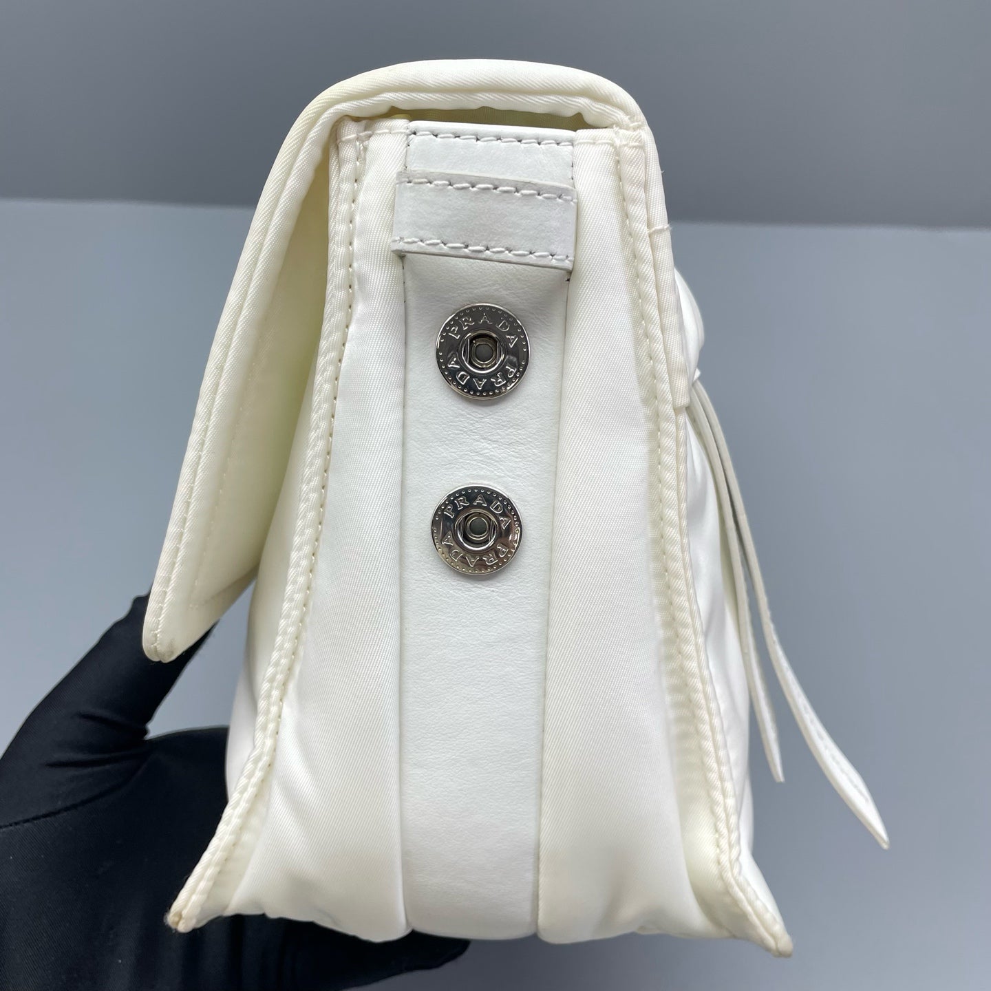 Prada - Cini Messenger Bag - Polyamide - White - (small)