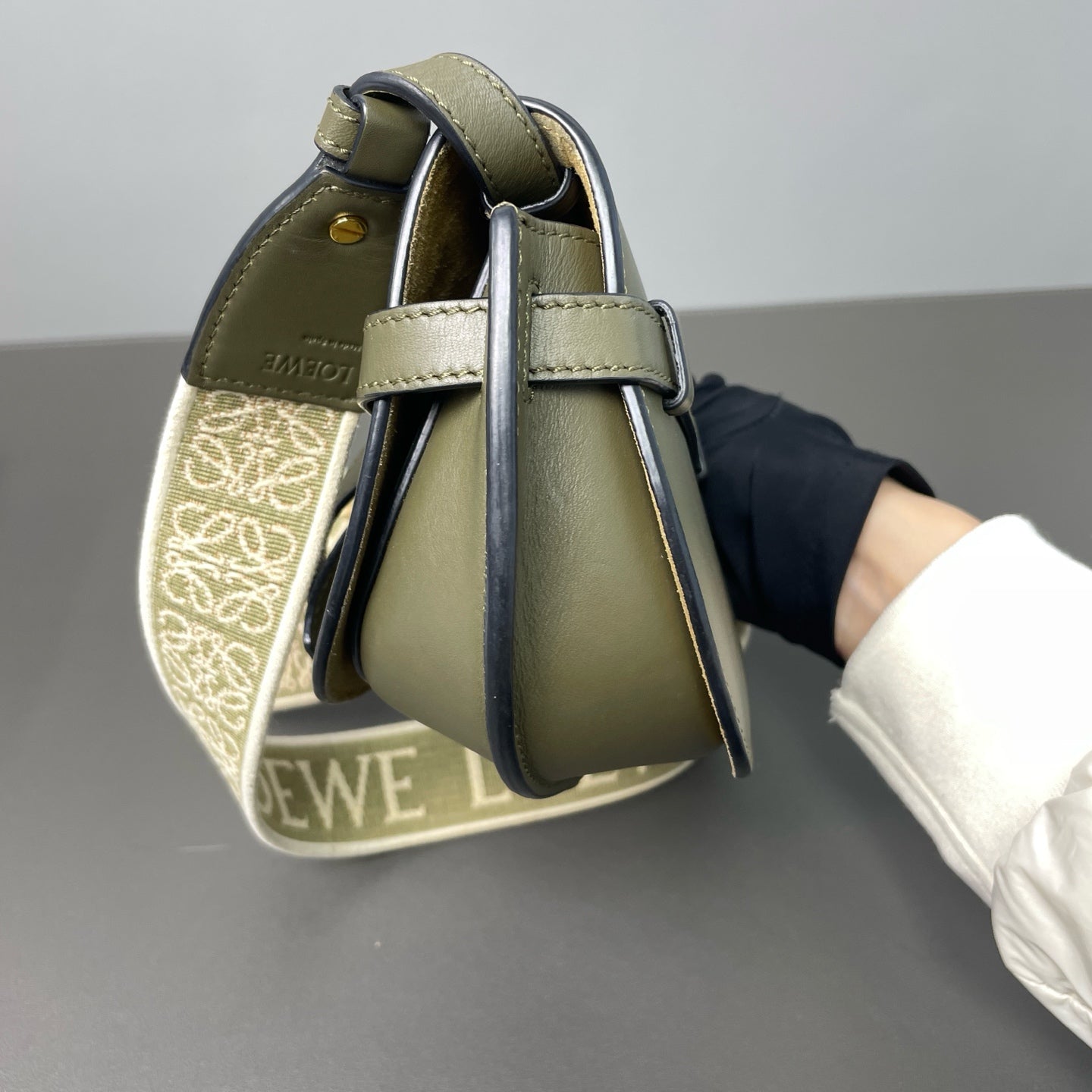 LOEWE - Gate Saddle Bag - Leather - Green - (Small)