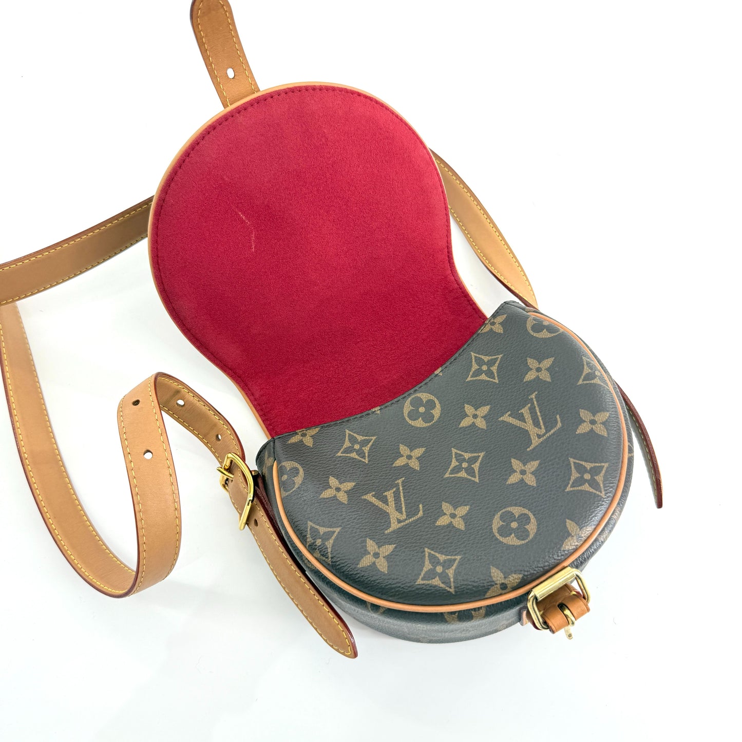Louis Vuitton - Monogram Half Moon Bag (PL2230) - Monogram coated canvas with Vachetta leather trim - Brown - (mini)