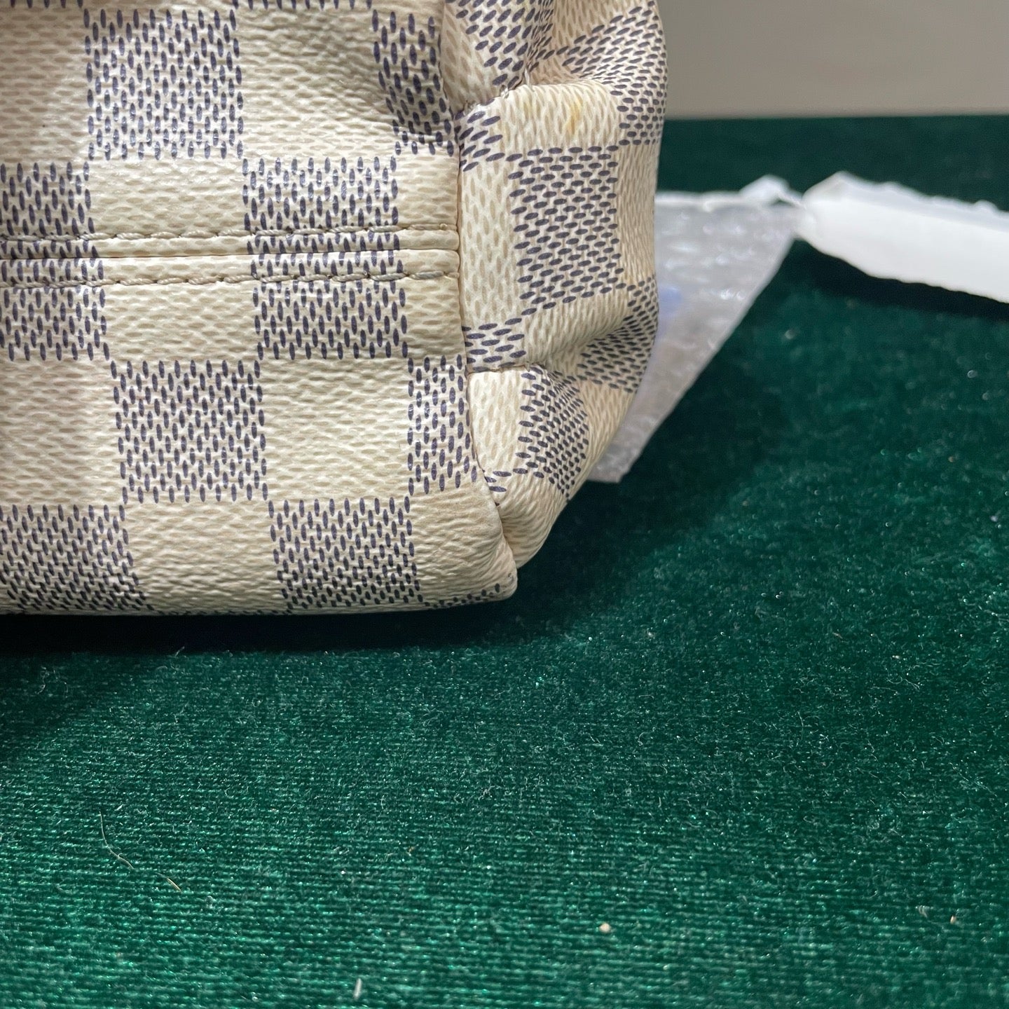 Louis Vuitton - Pallas Tassel - Damier Azur coated canvas with Vachetta leather trim - White - (Small)