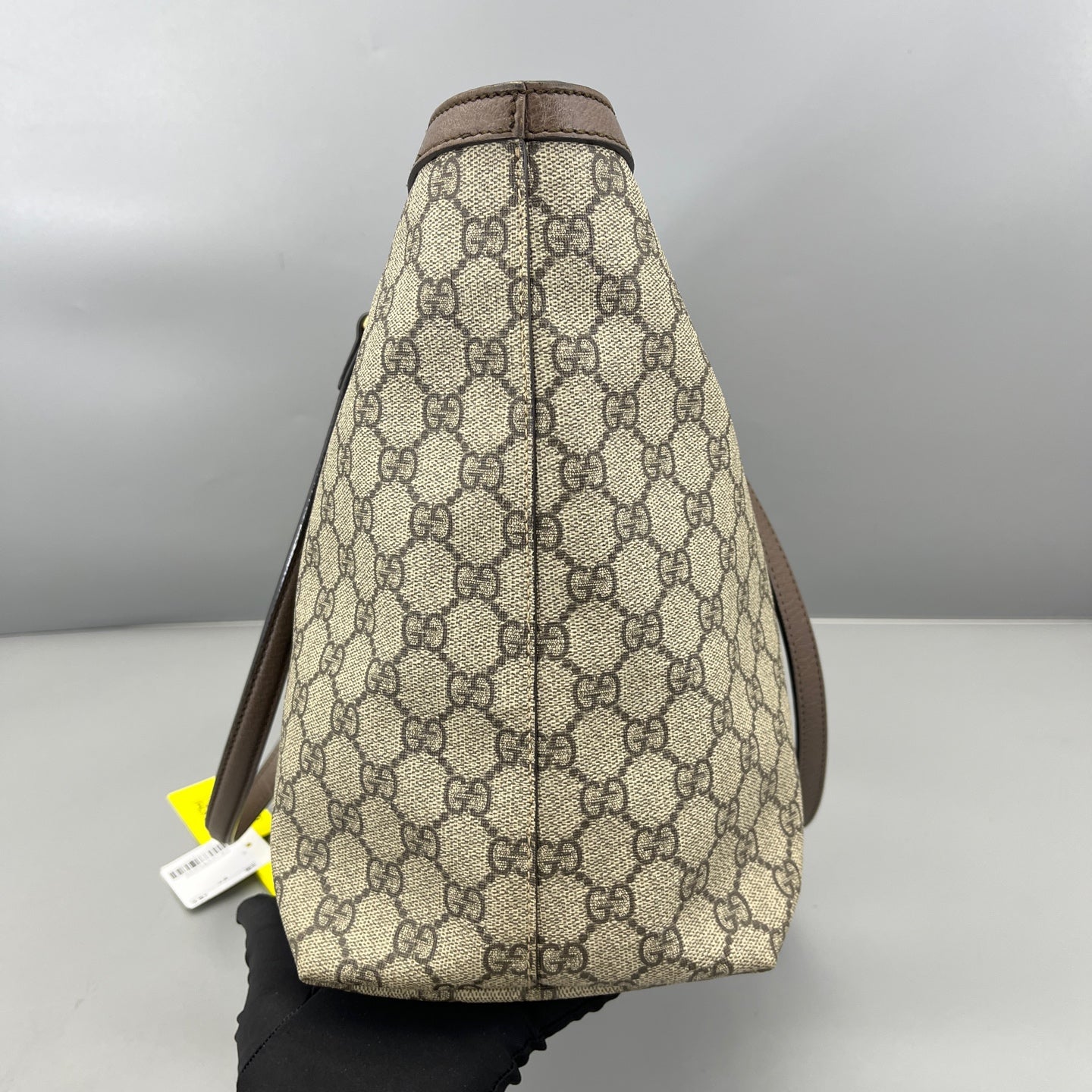 Gucci - Ophidia Tote - GG Supreme canvas with leather trim - Ebony - (medium)
