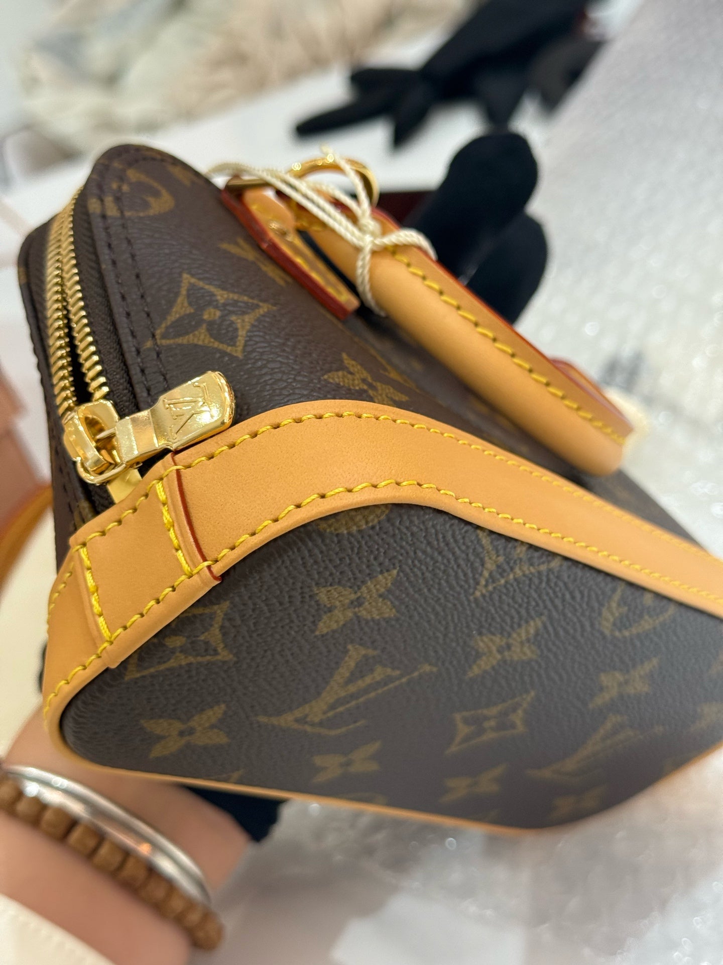 Louis Vuitton - Alma Nano - Monogram coated canvas with Vachetta leather trim - Brown - (mini)