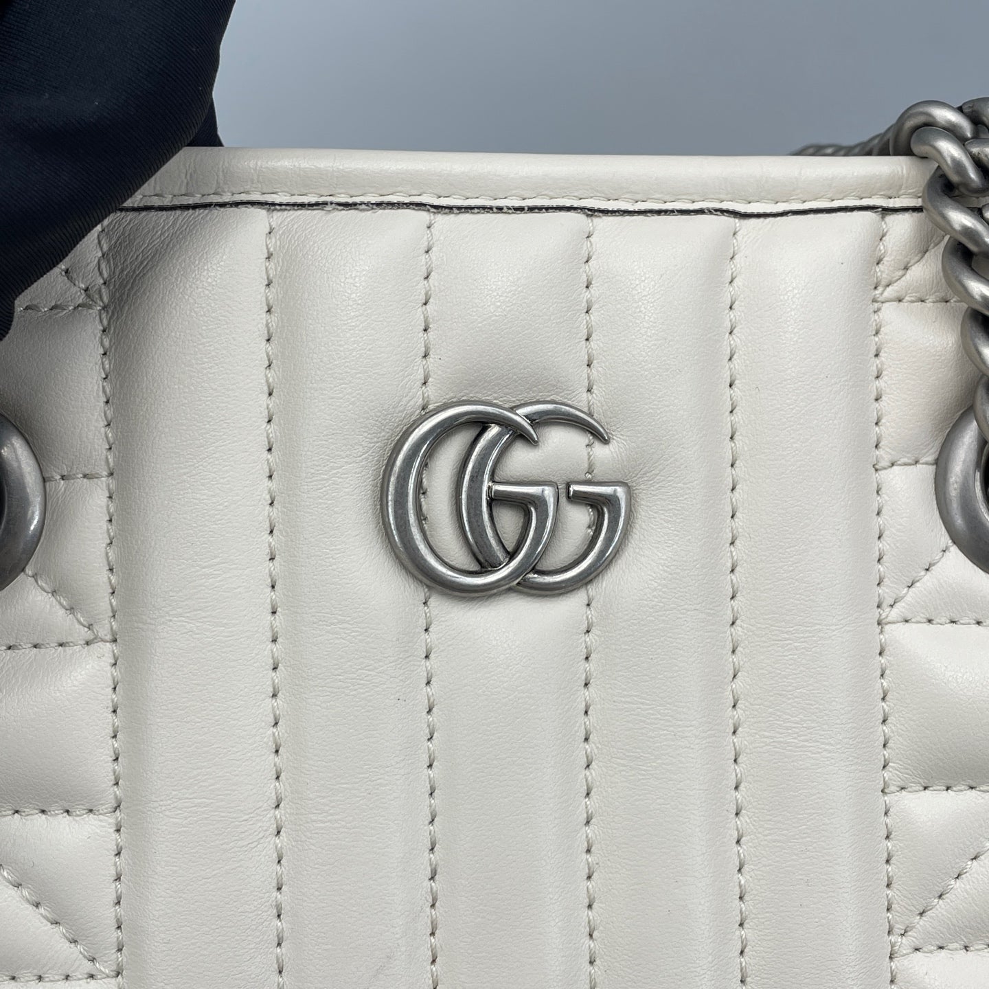Gucci - Marmont Tote - Quilted leather - White - (Small)