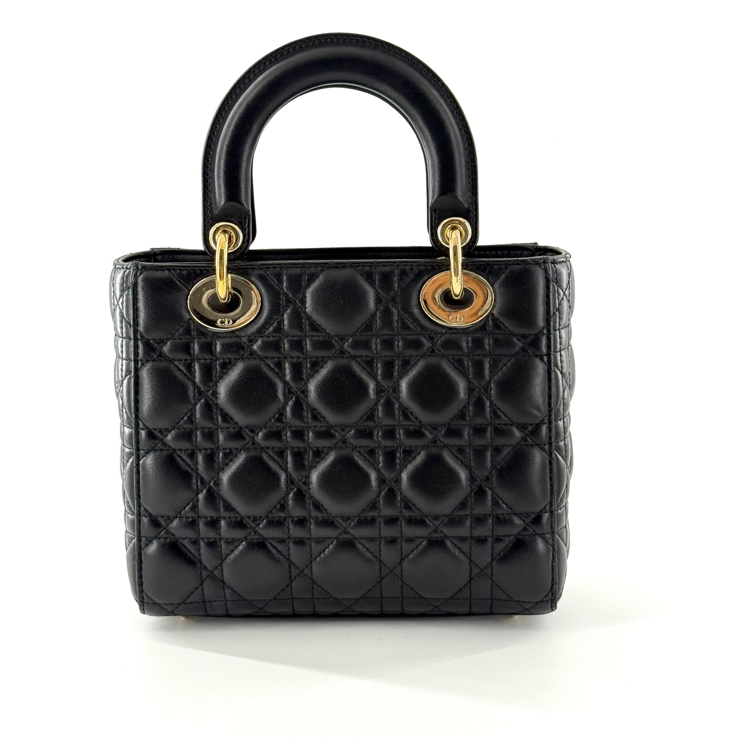 Dior - Lady Dior - Lambskin leather - Black - (small)