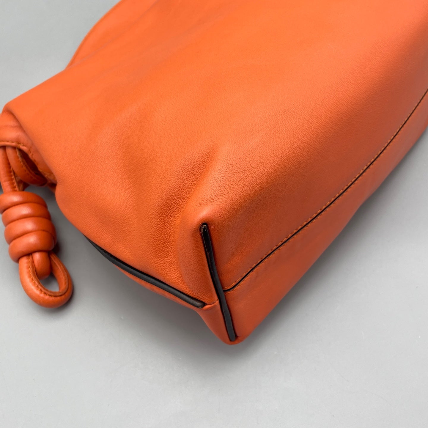 Loewe - Flamenco Pouch Small - Calfskin leather - Orange - (small)