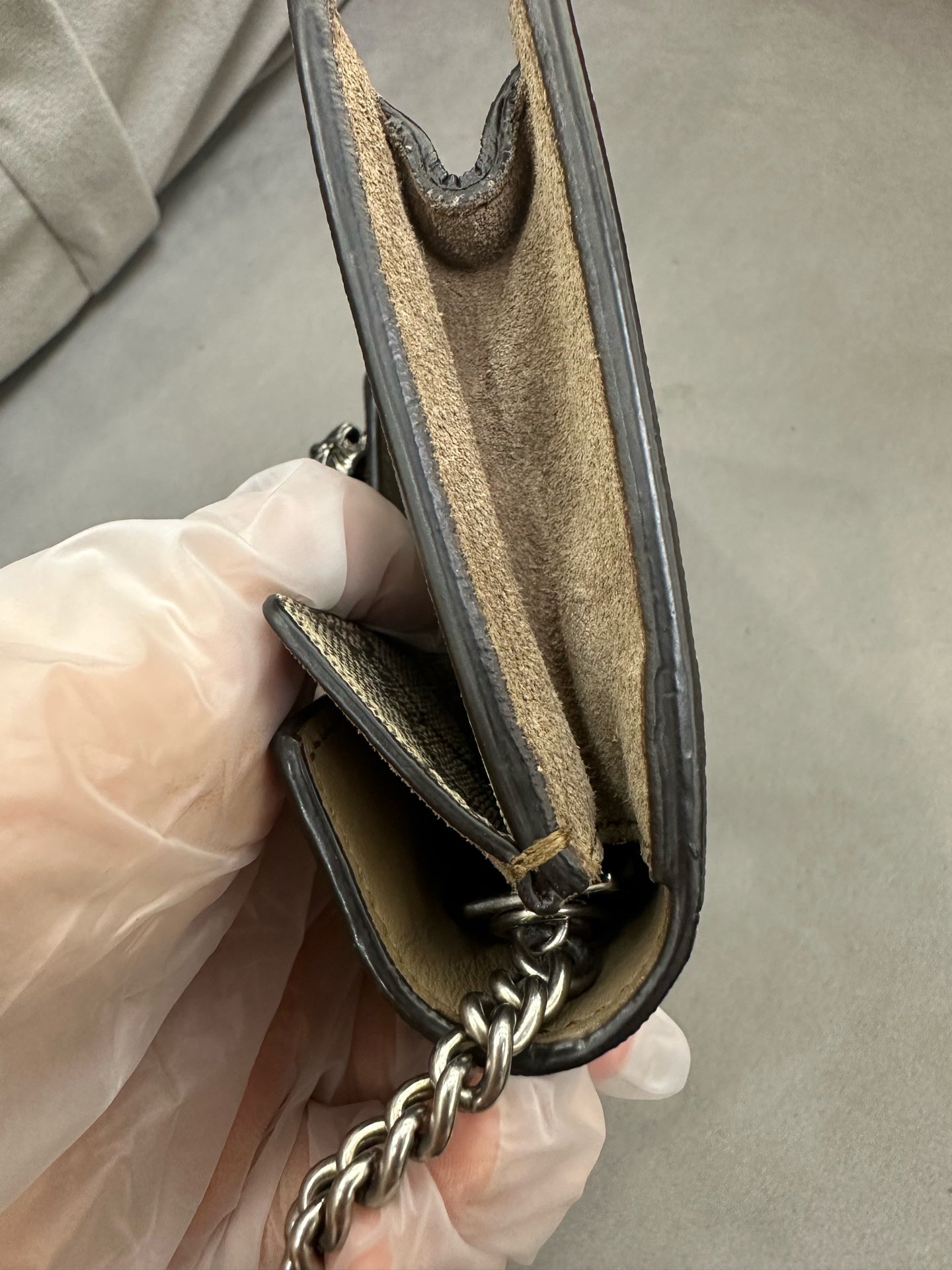 Gucci - Dionysus Mini - GG Supreme canvas with suede trim - Brown - (mini)