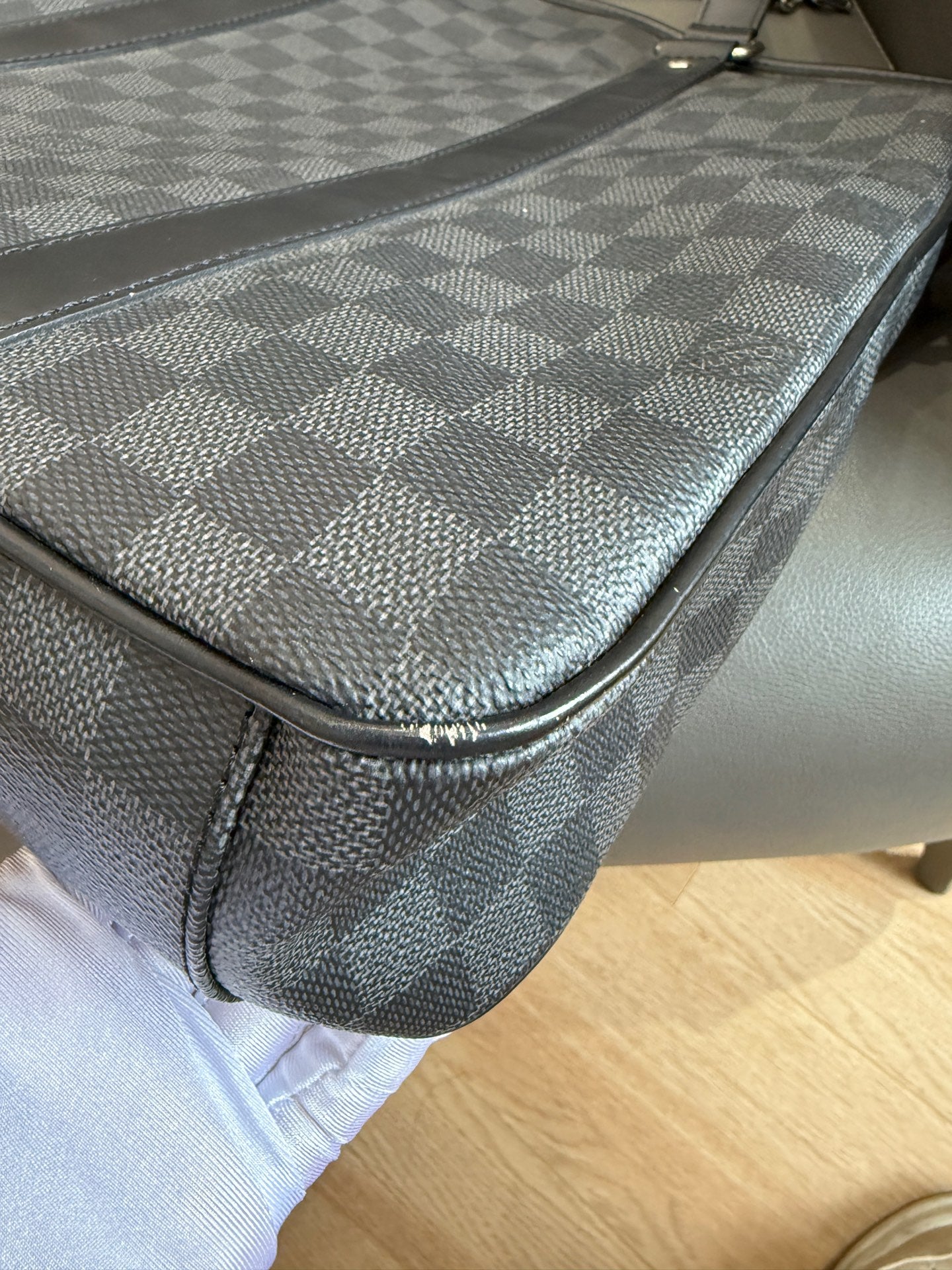 Louis Vuitton - Porte-Documents Jour - Damier Graphite coated canvas with leather trim - Grey - (Medium)