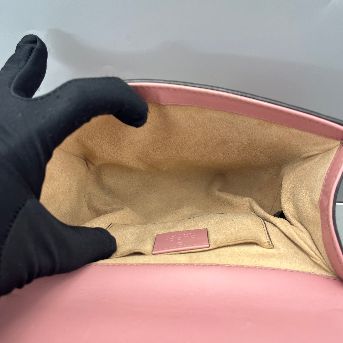 Gucci - Padlock Shoulder Bag - Leather - Pink - (mini)