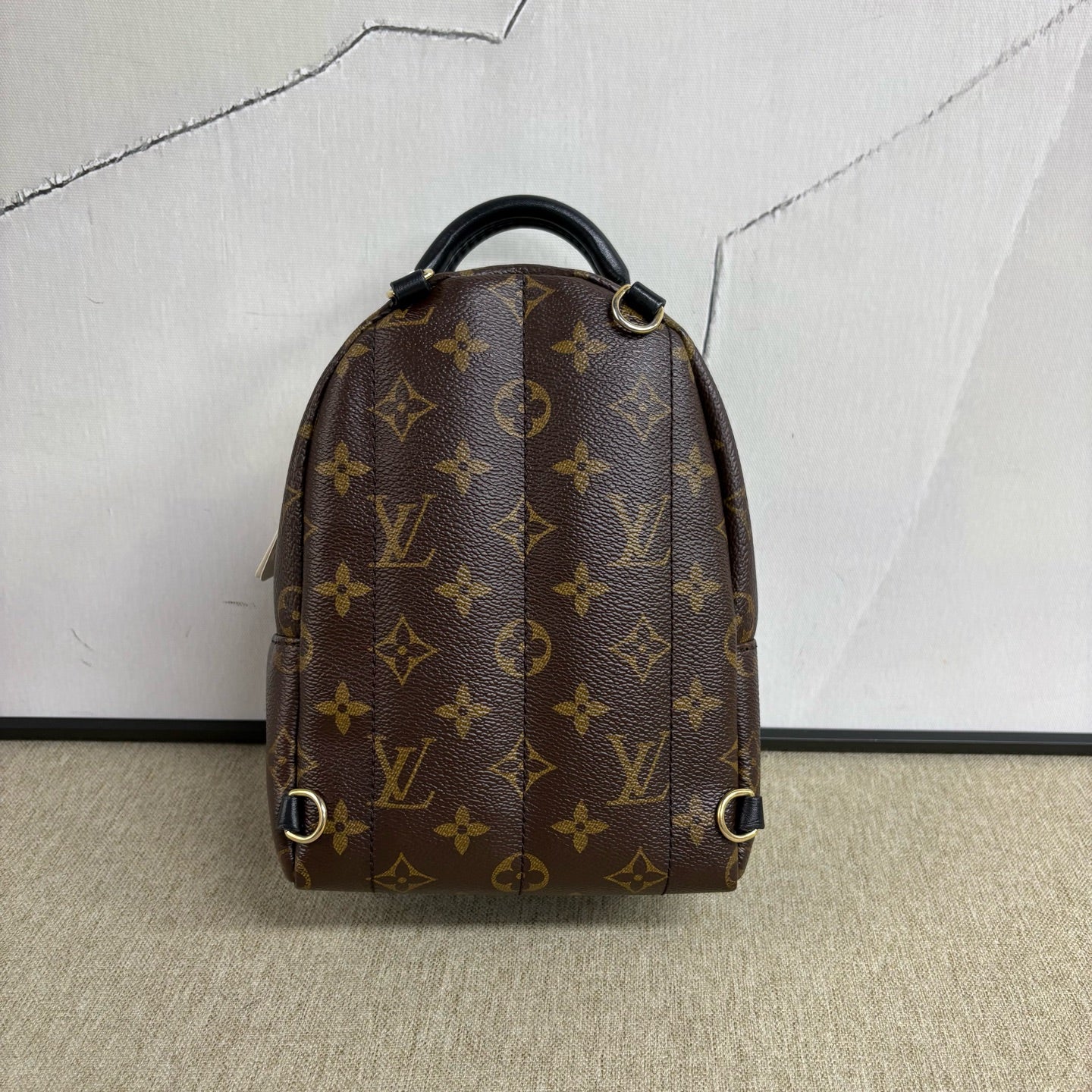 Louis Vuitton - Palm Springs Mini Backpack - Monogram coated canvas with leather trim - Brown - (mini)