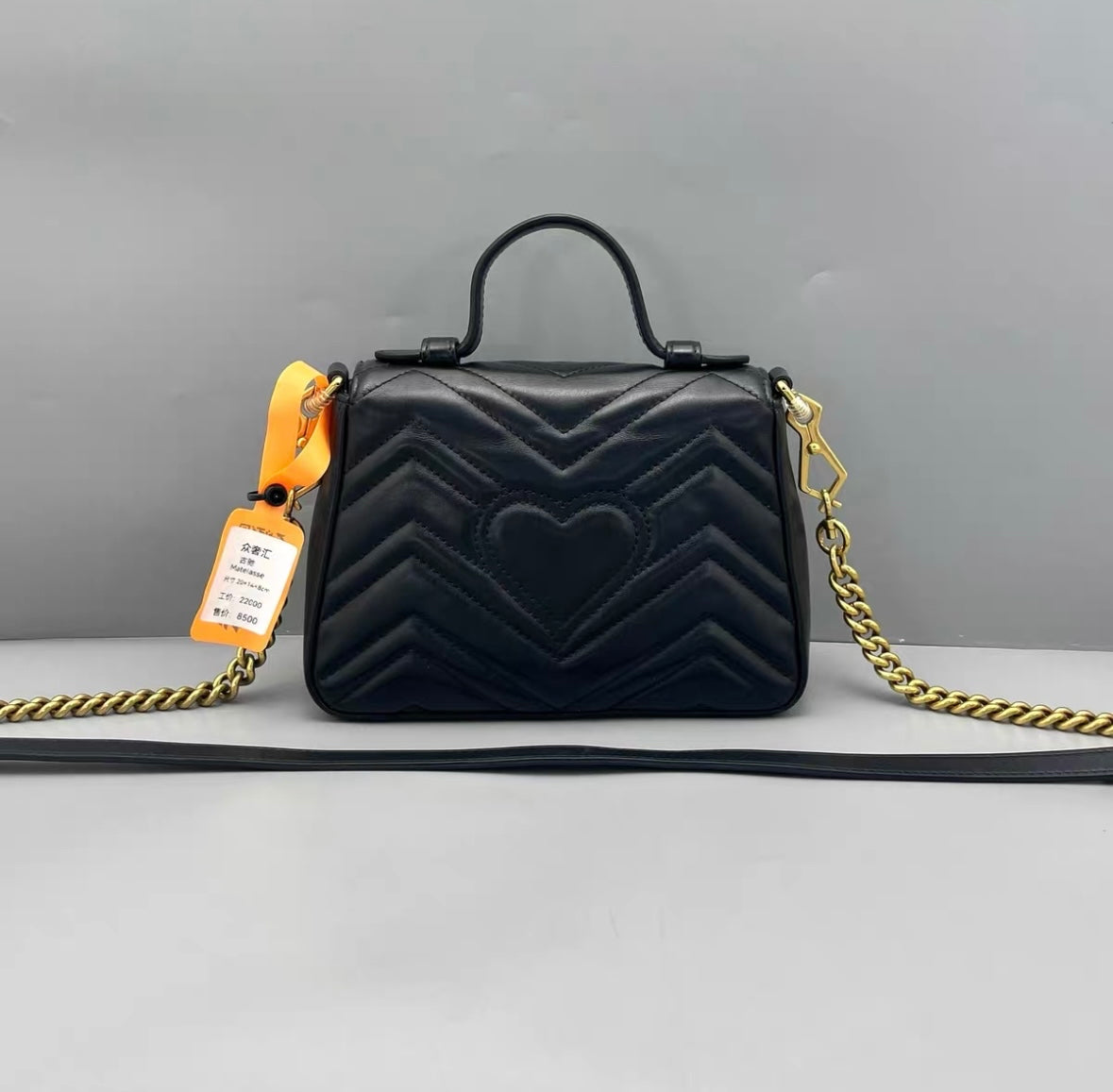 Gucci - GG Marmont Matelassé Mini Top Handle Bag - Leather - Black - (mini)