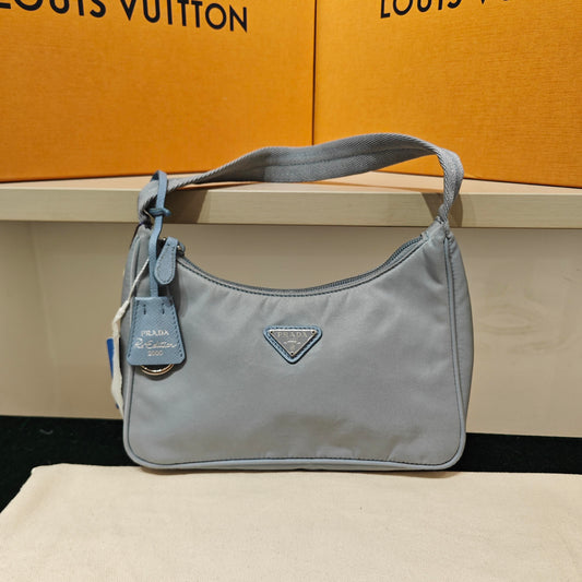Prada - Re-Edition 2000 Shoulder Bag - Polyamide - Blue - (Mini)