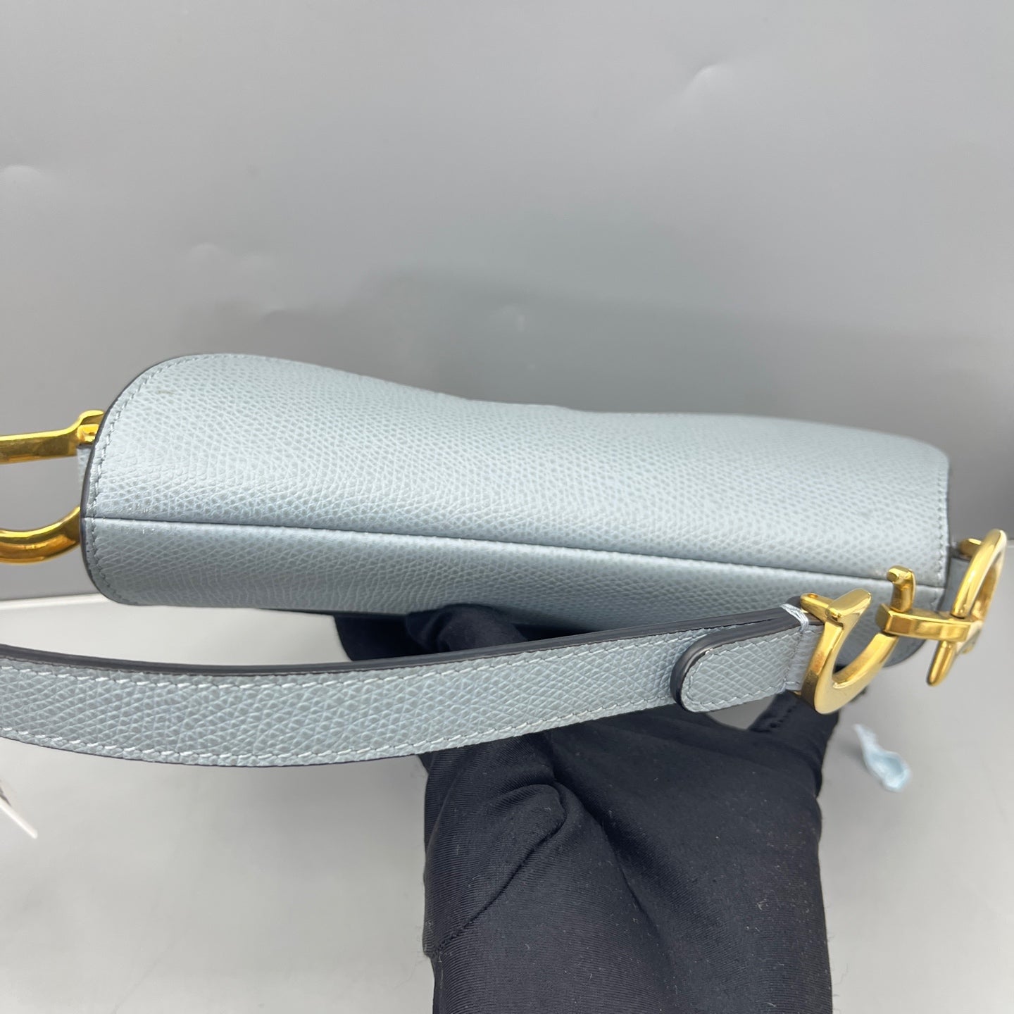 Dior - Saddle Bag - Grained calfskin leather - Blue - (mini)