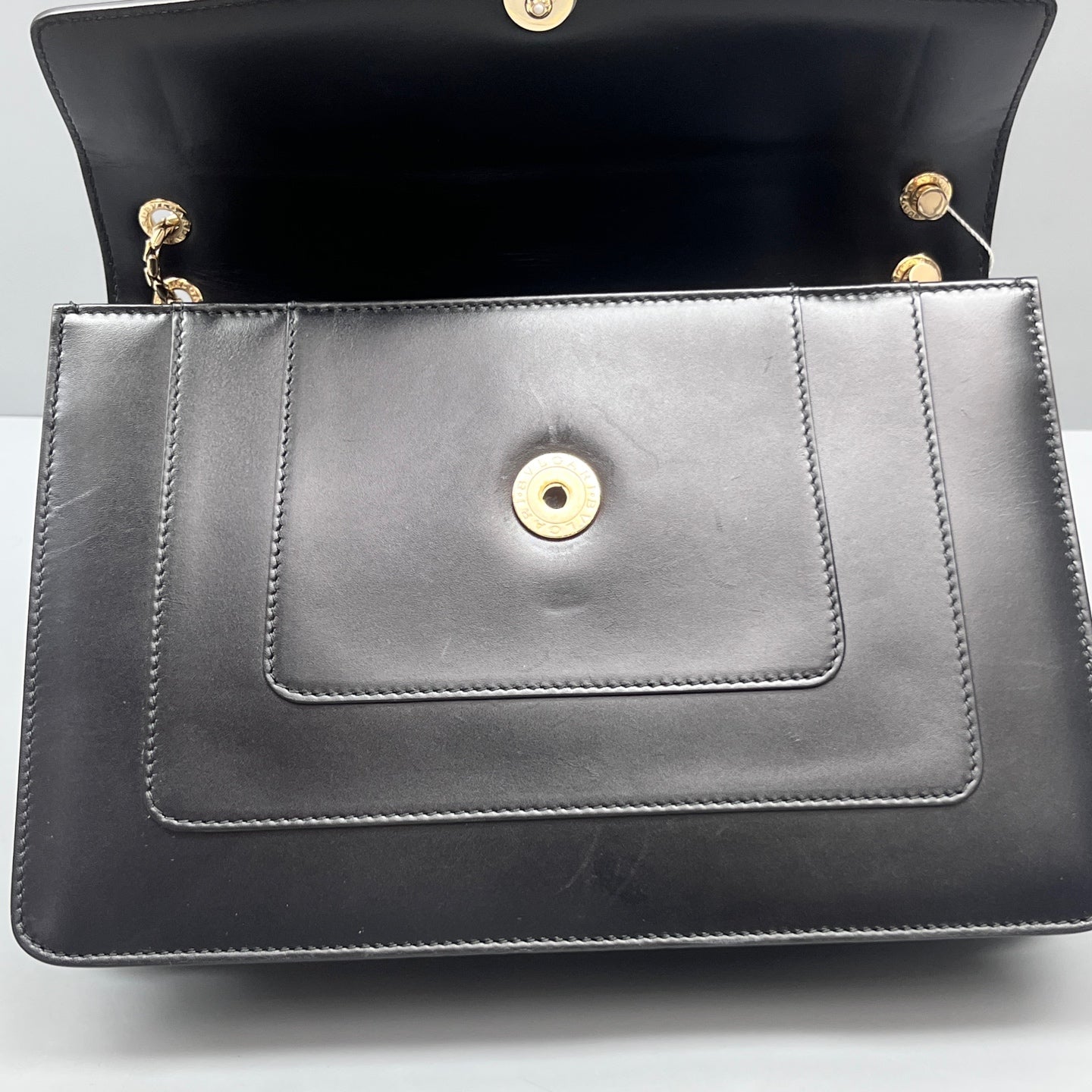 Bvlgari - Serpenti Forever Flap Bag - Leather - Black - (medium)