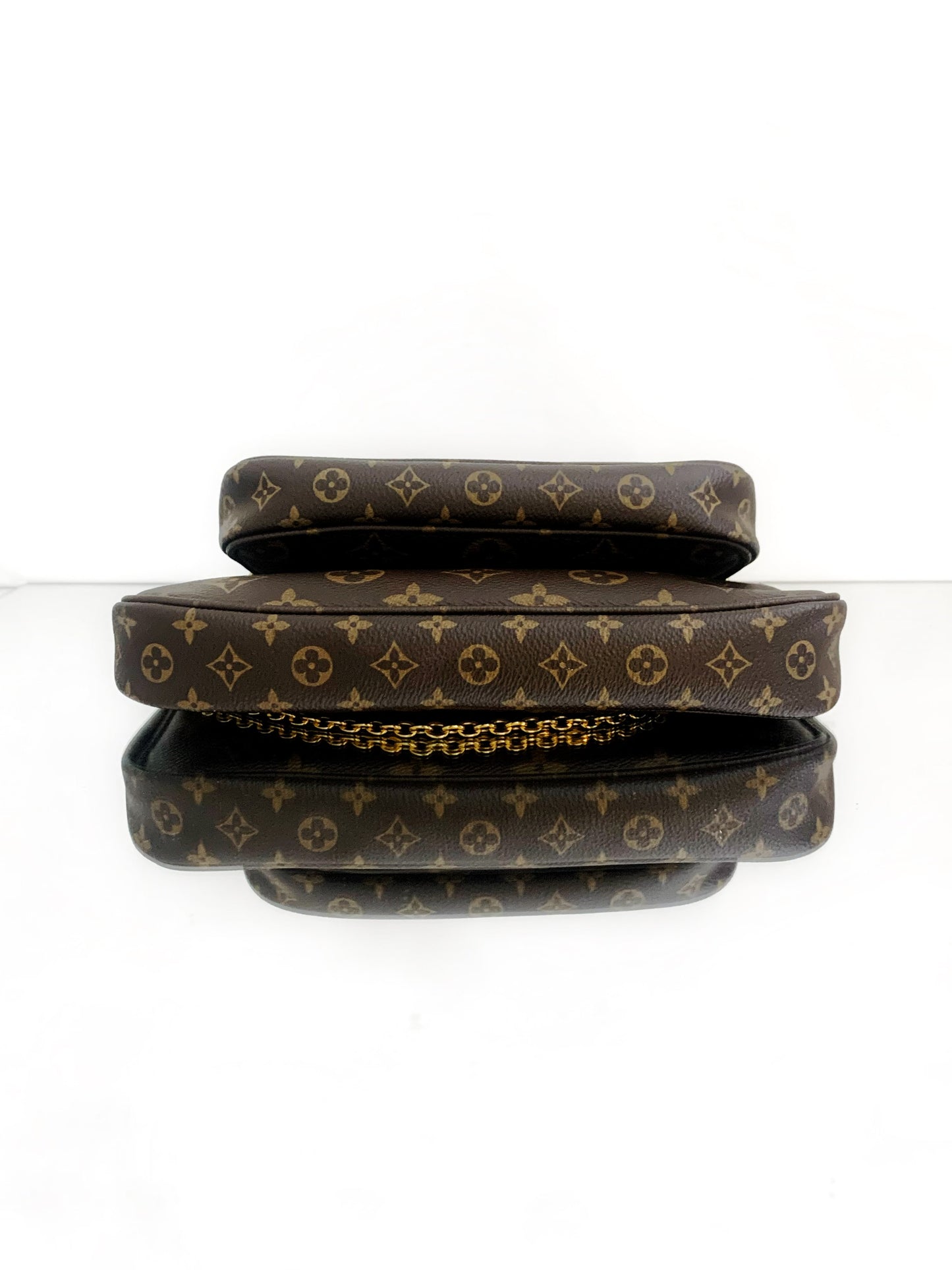 Louis Vuitton - Multi Pochette Accessoires - Monogram coated canvas with natural vachetta leather trim - Brown - (Medium)