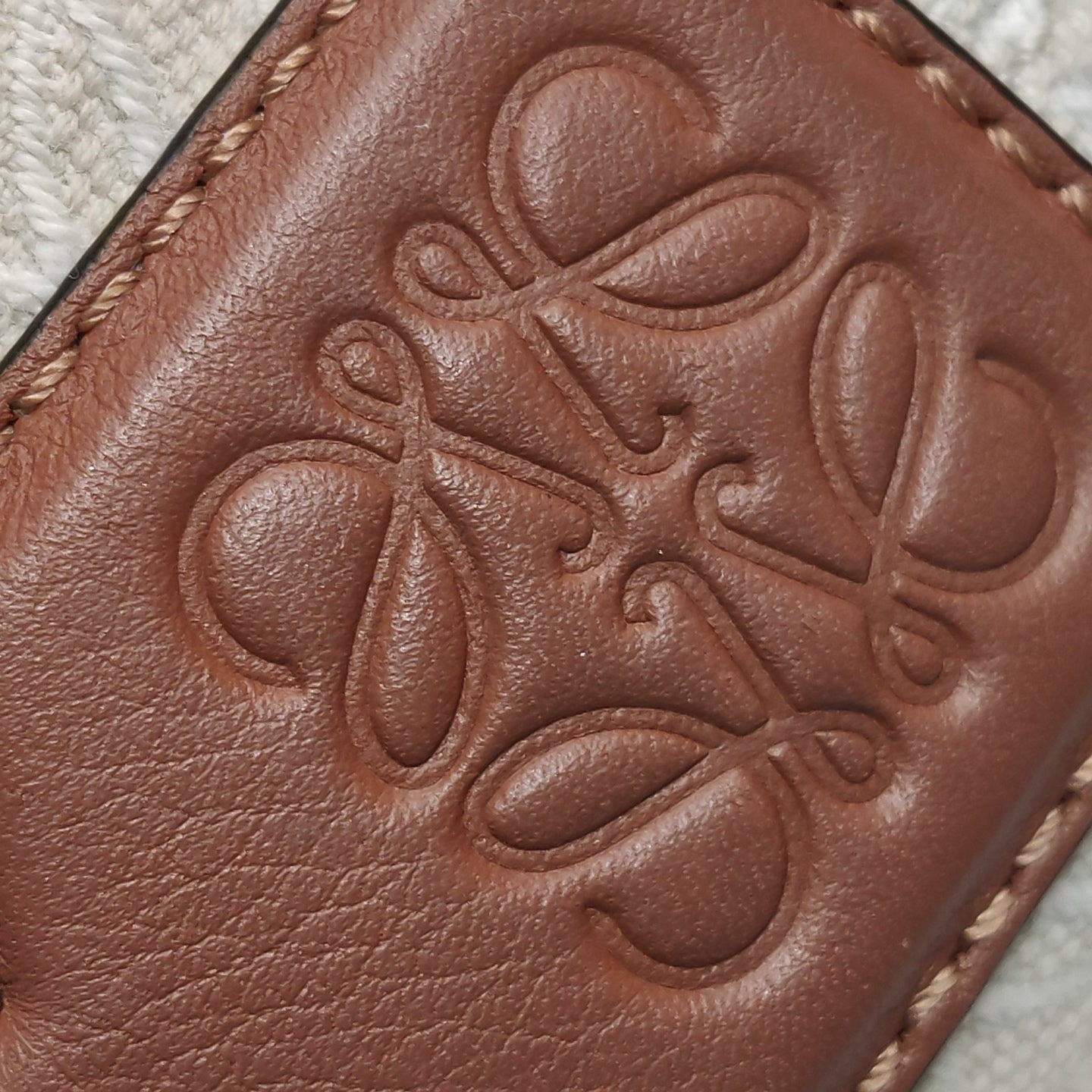 Loewe - Mini Cubi Bag - Cloth and Leather - Beige and Brown - (mini)