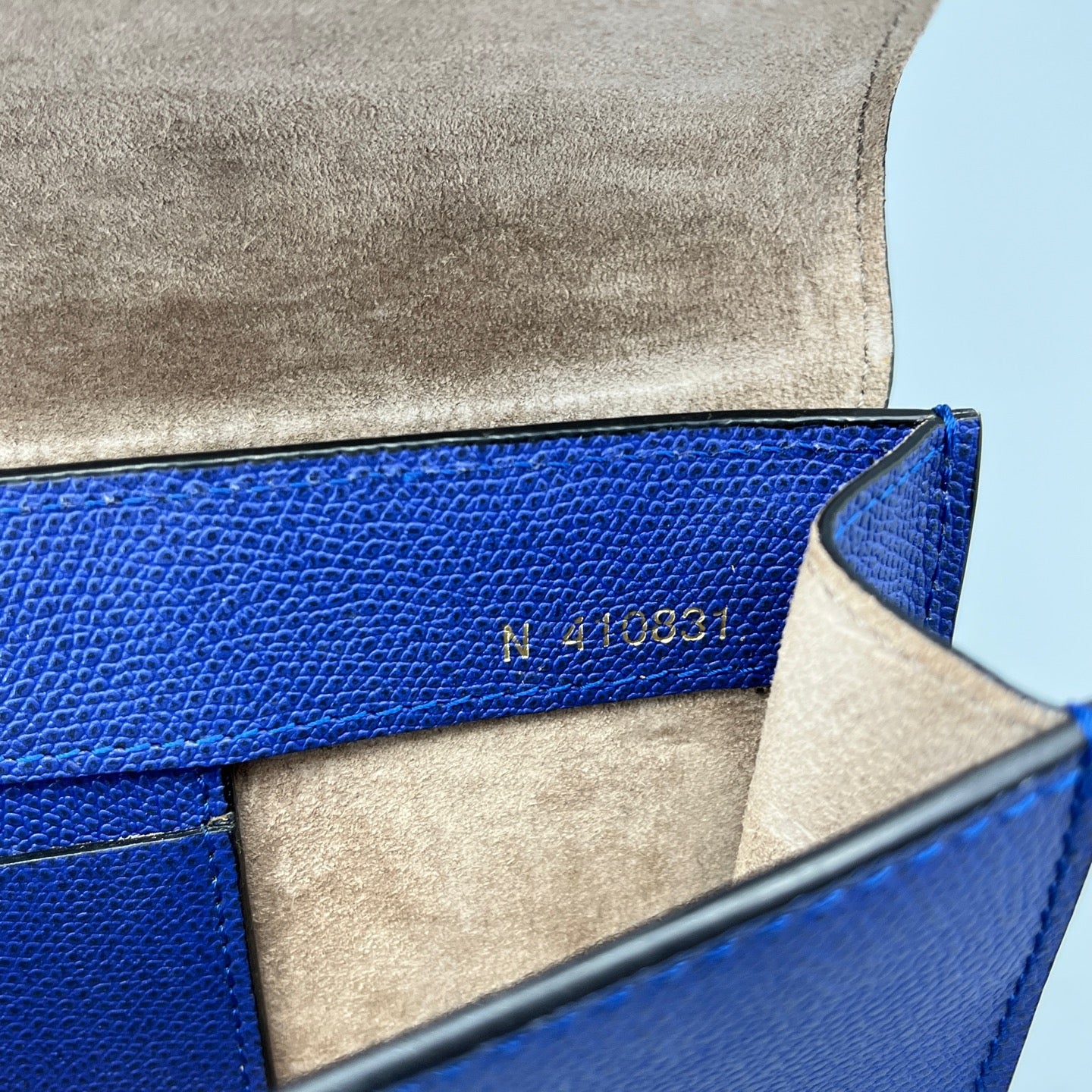 Valextra - Flap Shoulder Bag - Leather - Blue - (small)