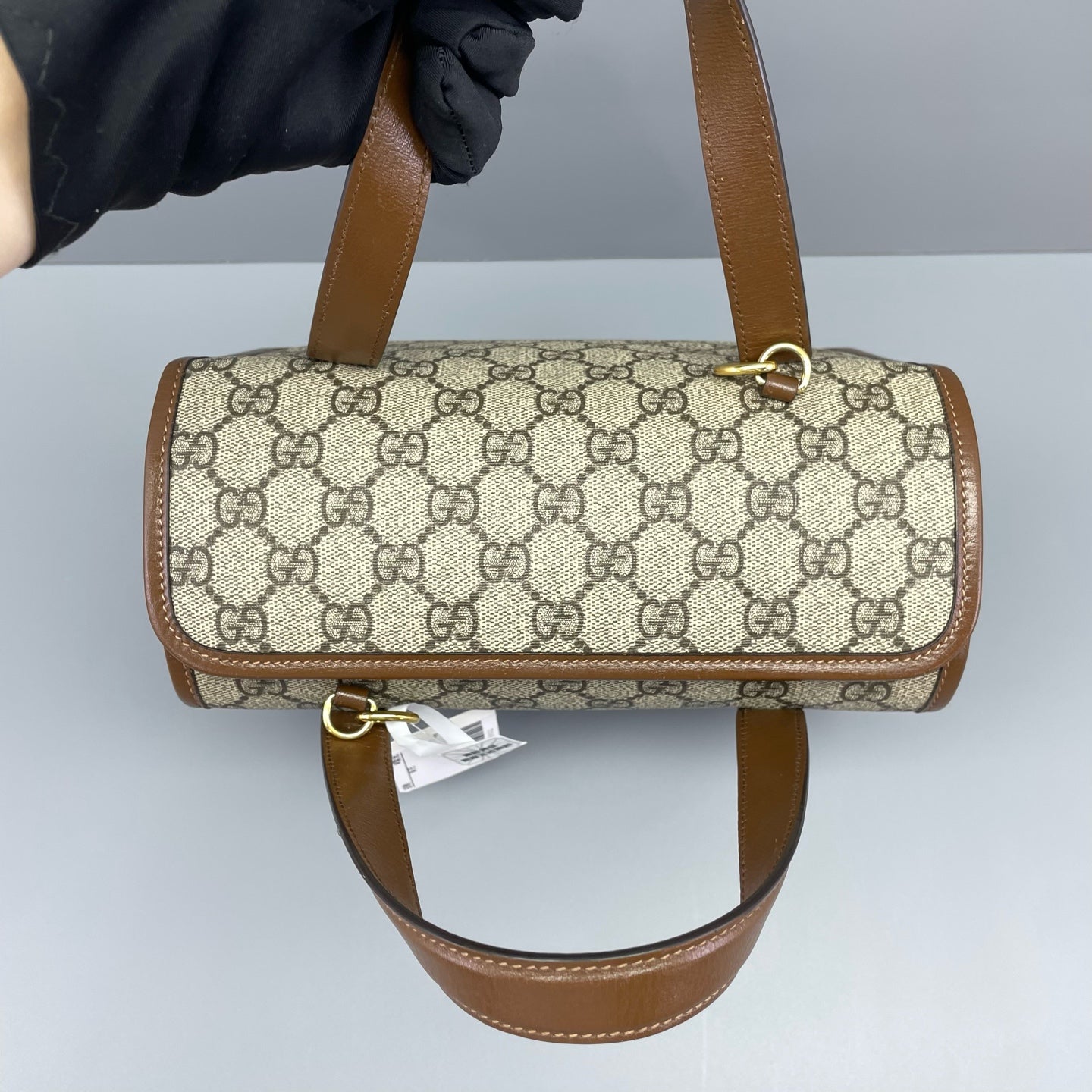 Gucci - Horsebit 1955 - Coated canvas with leather trim - Brown - (mini)