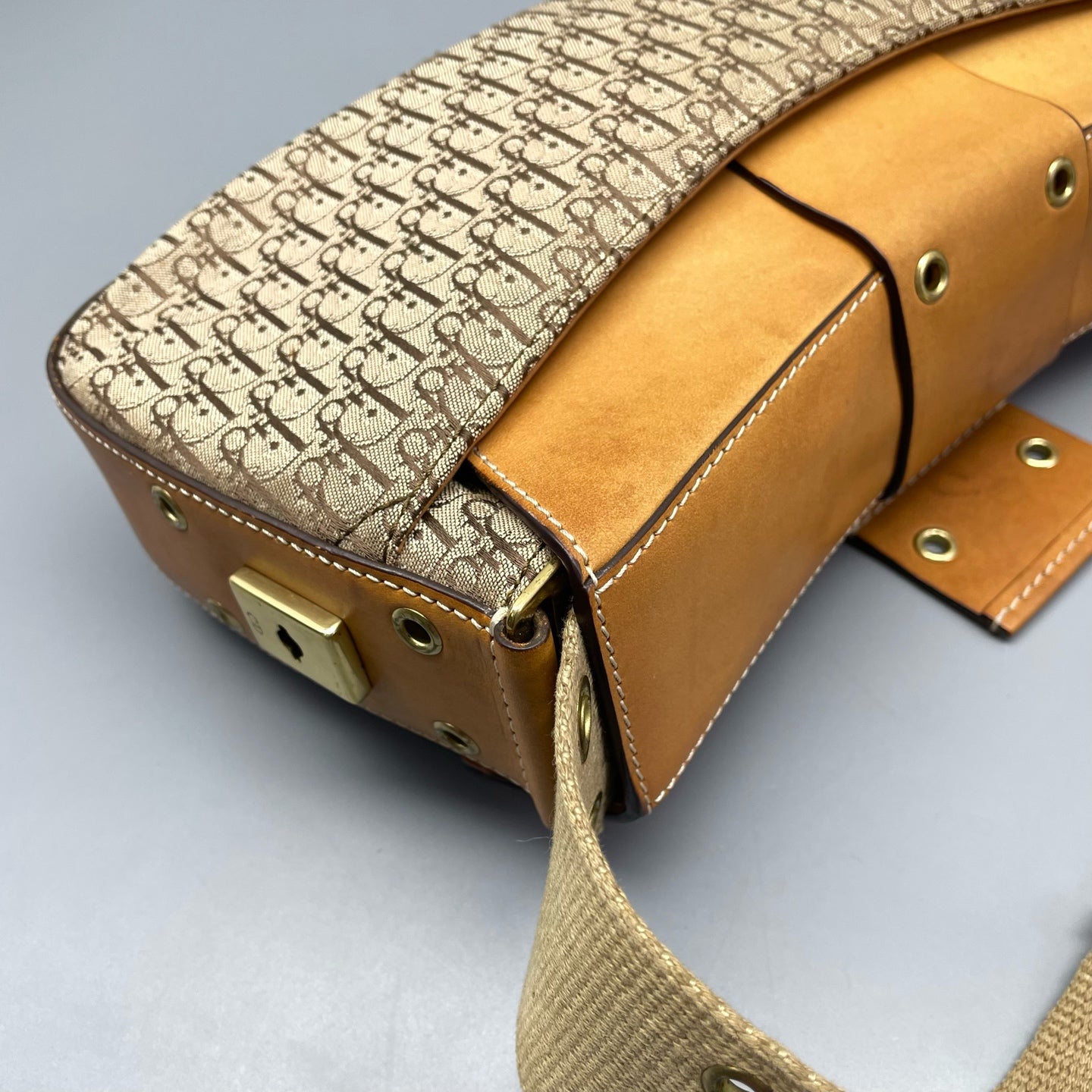 Dior - Dior Punk Oblique Shoulder Bag - Canvas and Leather - Multicolour - (small)