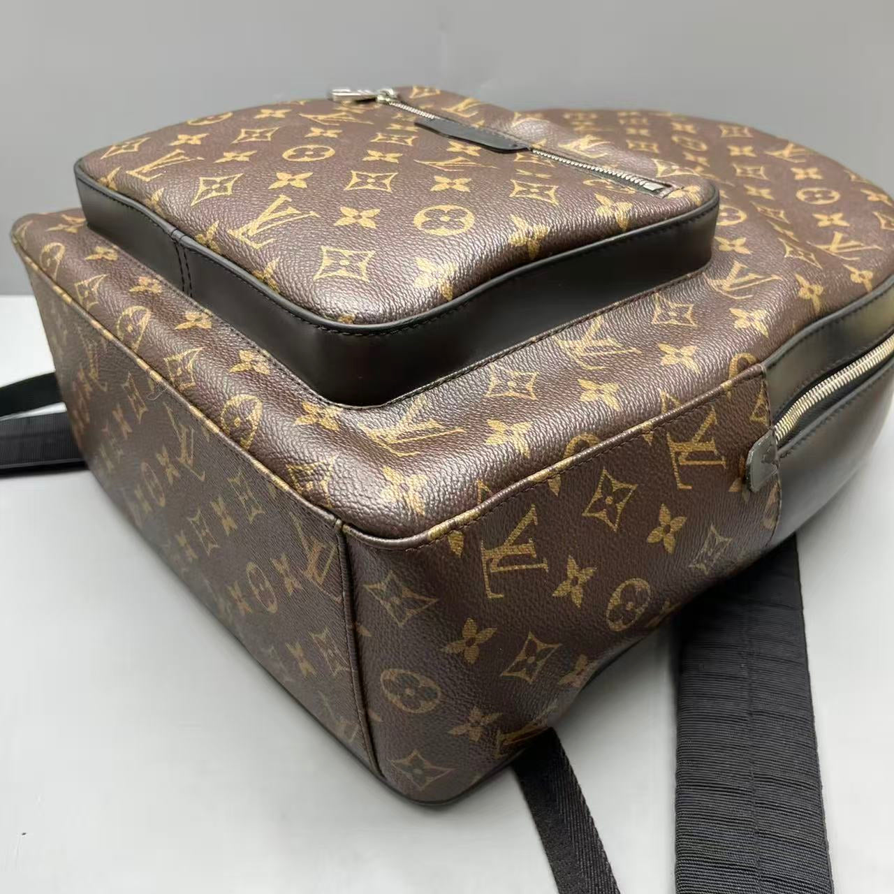 Louis Vuitton - Josh Backpack - Monogram coated canvas with leather trim - Brown - (large)