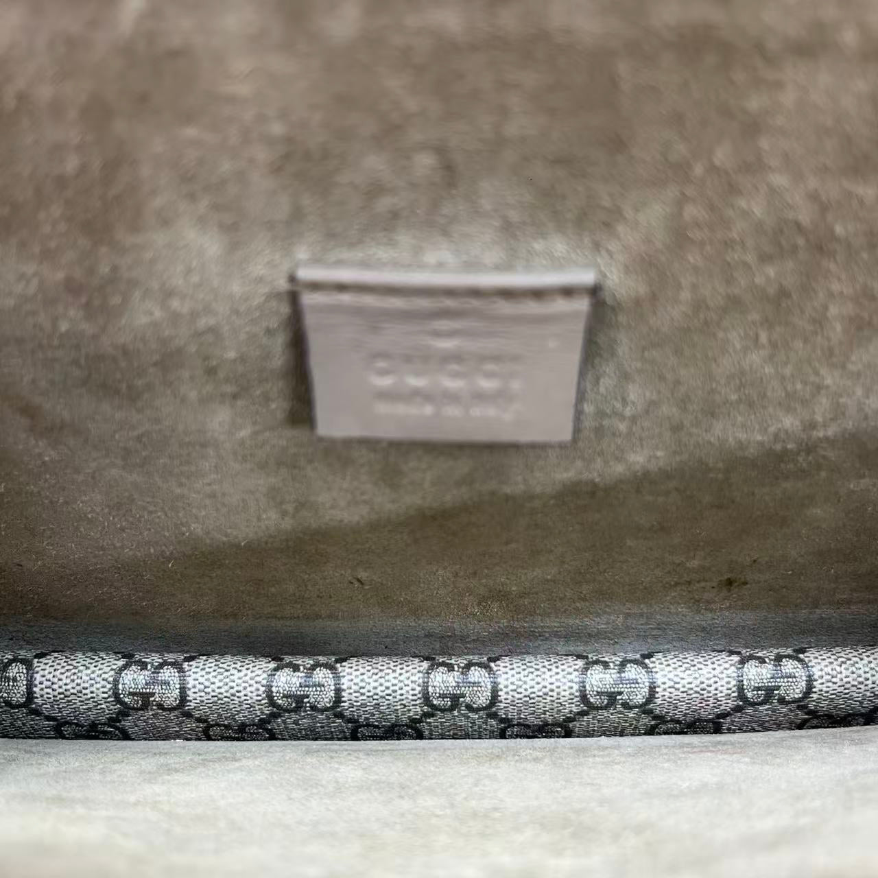 Gucci - Dionysus Shoulder Bag - GG Supreme canvas with suede and leather trim - Beige - (medium)