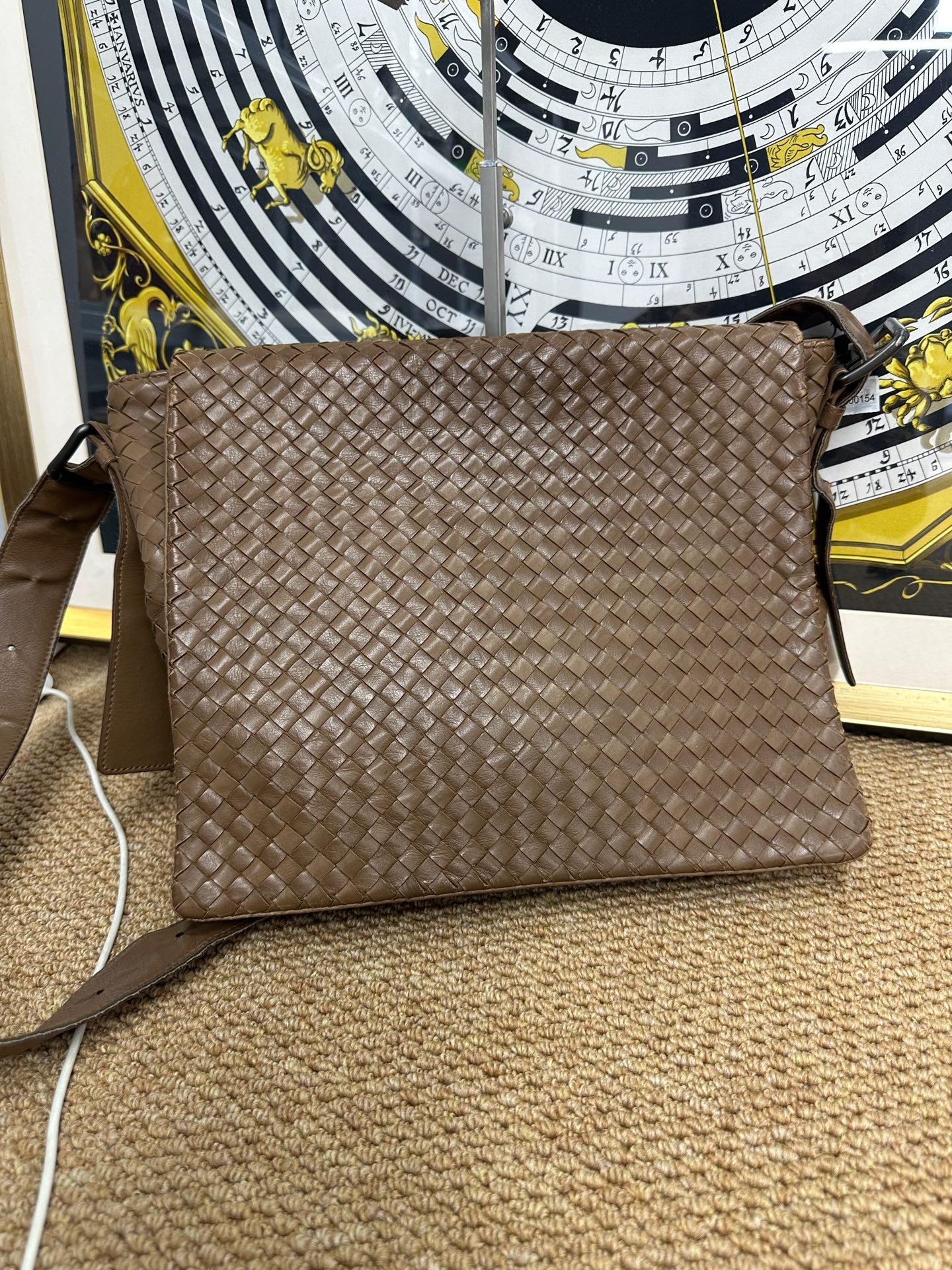 Bottega Veneta - Classic Intrecciato Flap Messenger Bag - Leather - Dark Brown - (medium)