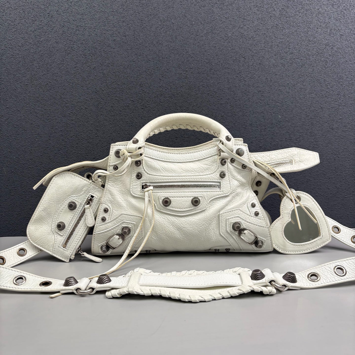 Balenciaga - Neo Cagole City Bag - Leather - White - (Small)