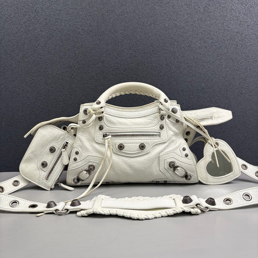 Balenciaga - Neo Cagole City Bag - Leather - White - (Small)