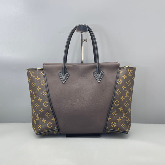 Louis Vuitton - Monogram Canvas and Grained Leather Tote - Monogram coated canvas and grained leather - Brown - (Medium)