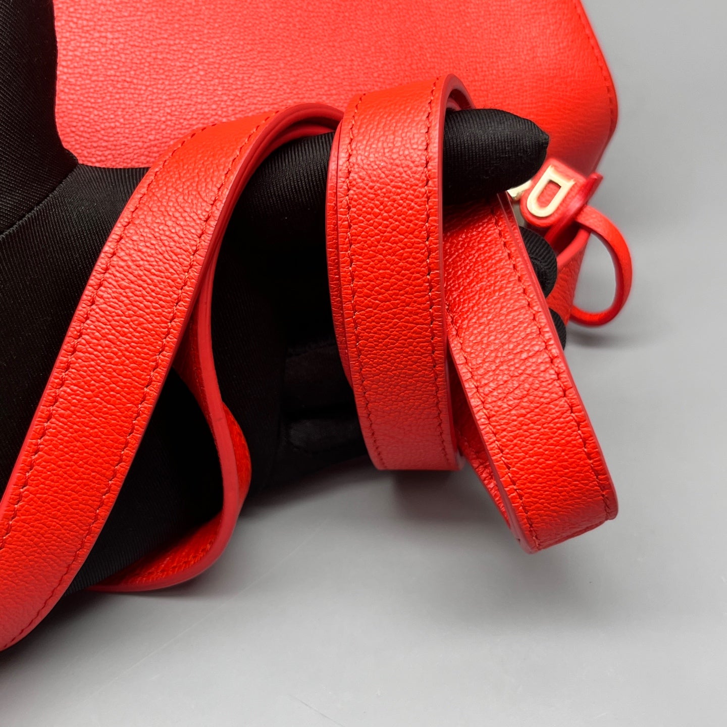 Delvaux - Simplissime - Grained leather - Orange-red - (Medium)
