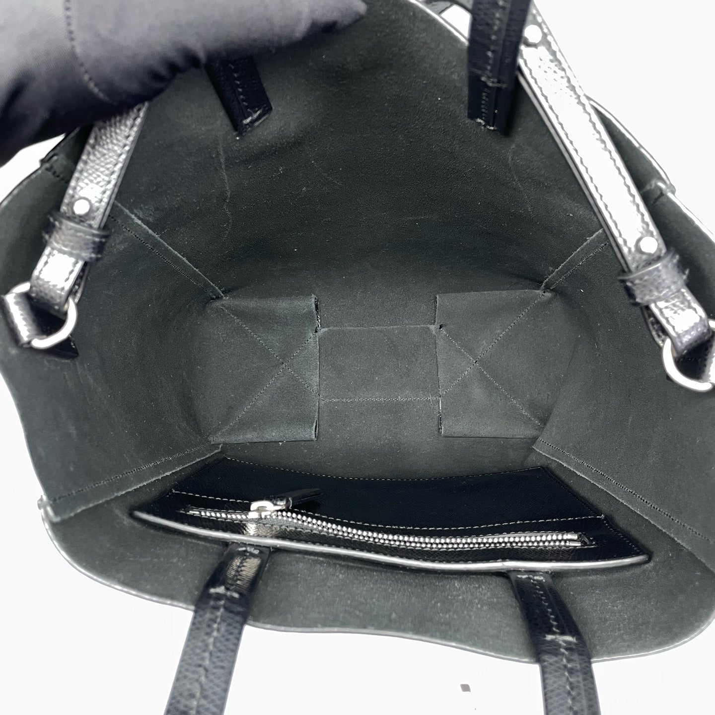 Celine - Cabas Tote Bag - Grained calfskin leather - Black - (Medium)