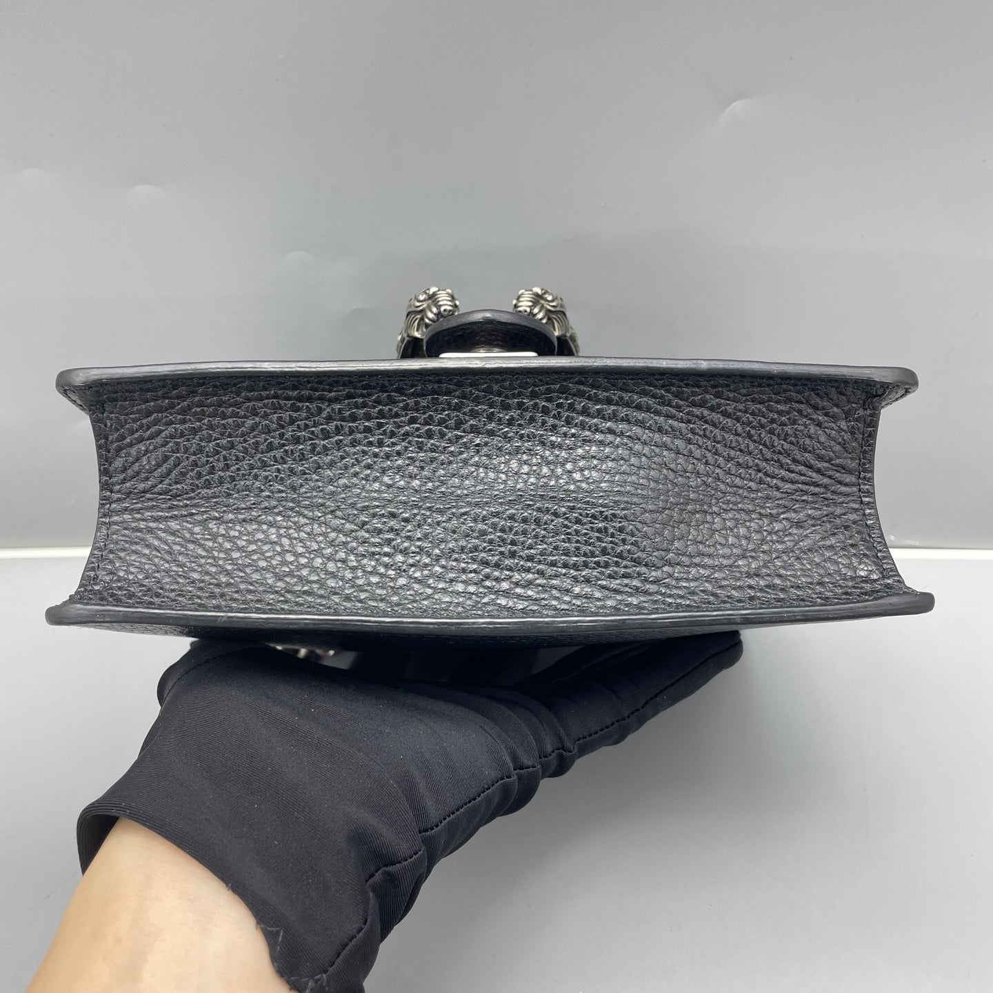 Gucci - Dionysus Mini with Crystal Buckle - Grained leather - Black - (mini)