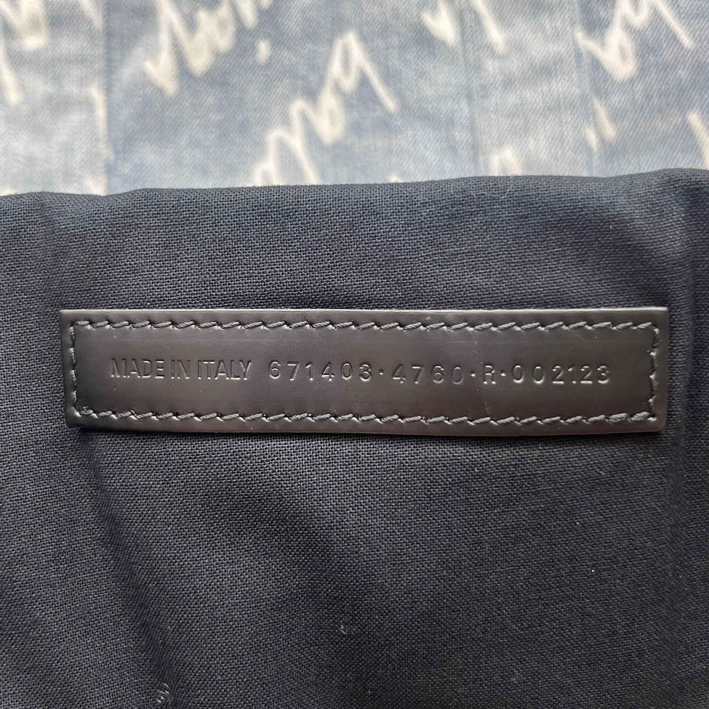 Balenciaga - All-Over Logo Denim Tote Bag - Denim - Light Blue - (Large)