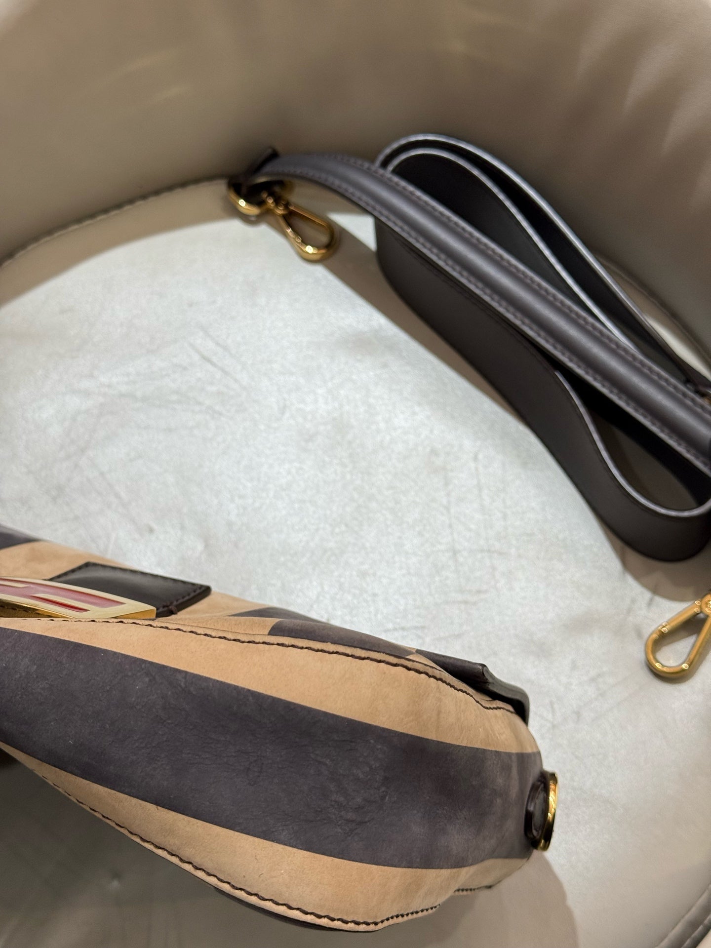Fendi - Baguette - Suede leather - Multicolour - (Medium)