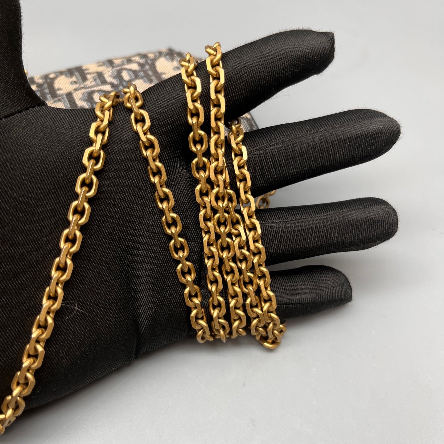 Dior - Saddle Wallet On Chain - Cloth - Multicolour - (mini)
