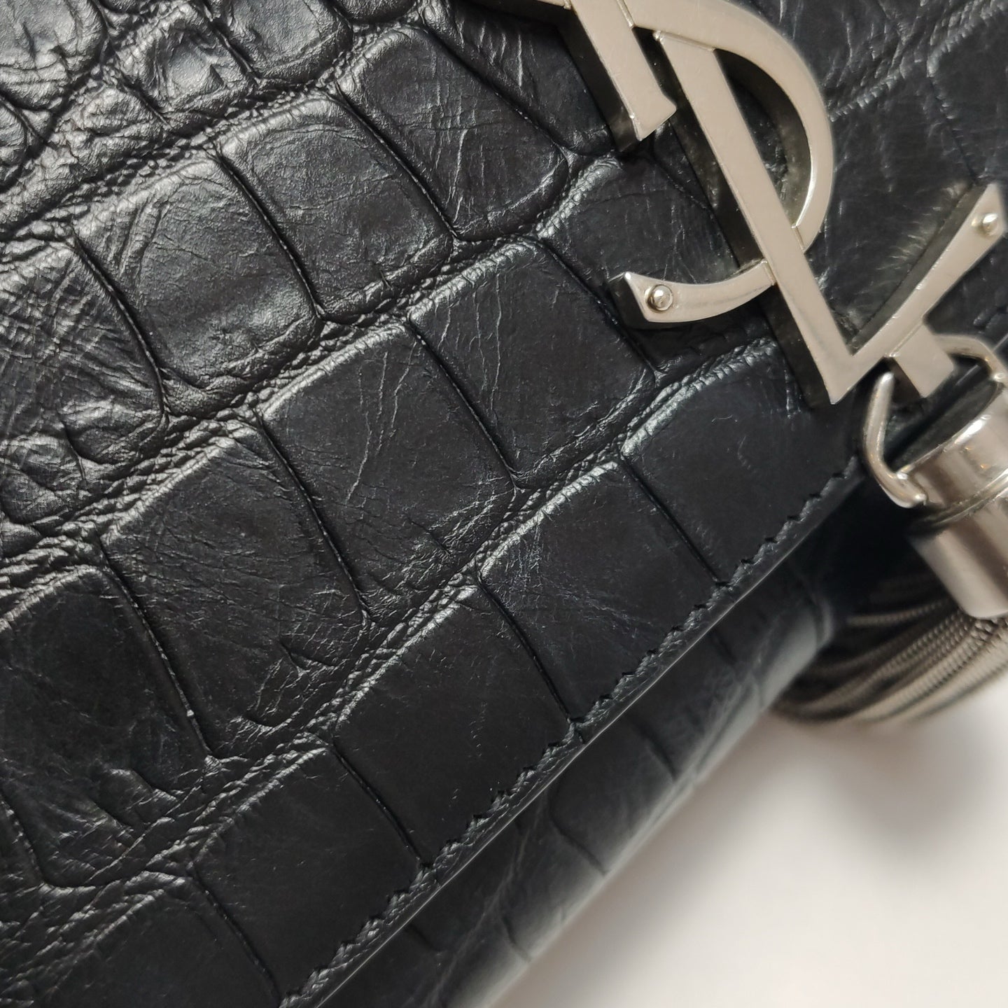Saint Laurent - MONOGRAM KATE Tassel Handbag - Leather - Black - (mini)