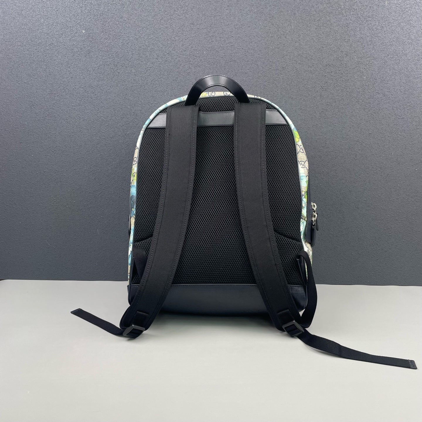 Gucci - Geranium Floral GG Supreme Backpack - GG Supreme canvas with leather trim - Multicolour - (Medium)