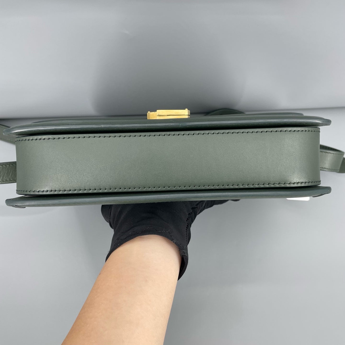 Saint Laurent - Solferino Shoulder Bag - Smooth Leather - Green - (medium)
