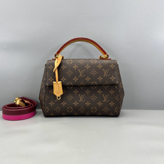 Louis Vuitton - Cluny BB - Monogram coated canvas and Vachetta leather - Brown - (medium)