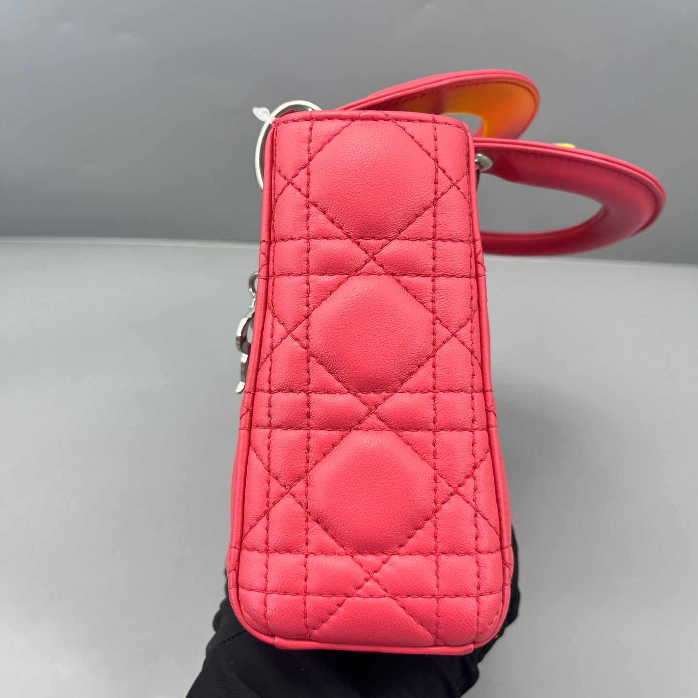 Dior - Lady Dior Mini - Lambskin leather - Pink - (mini)
