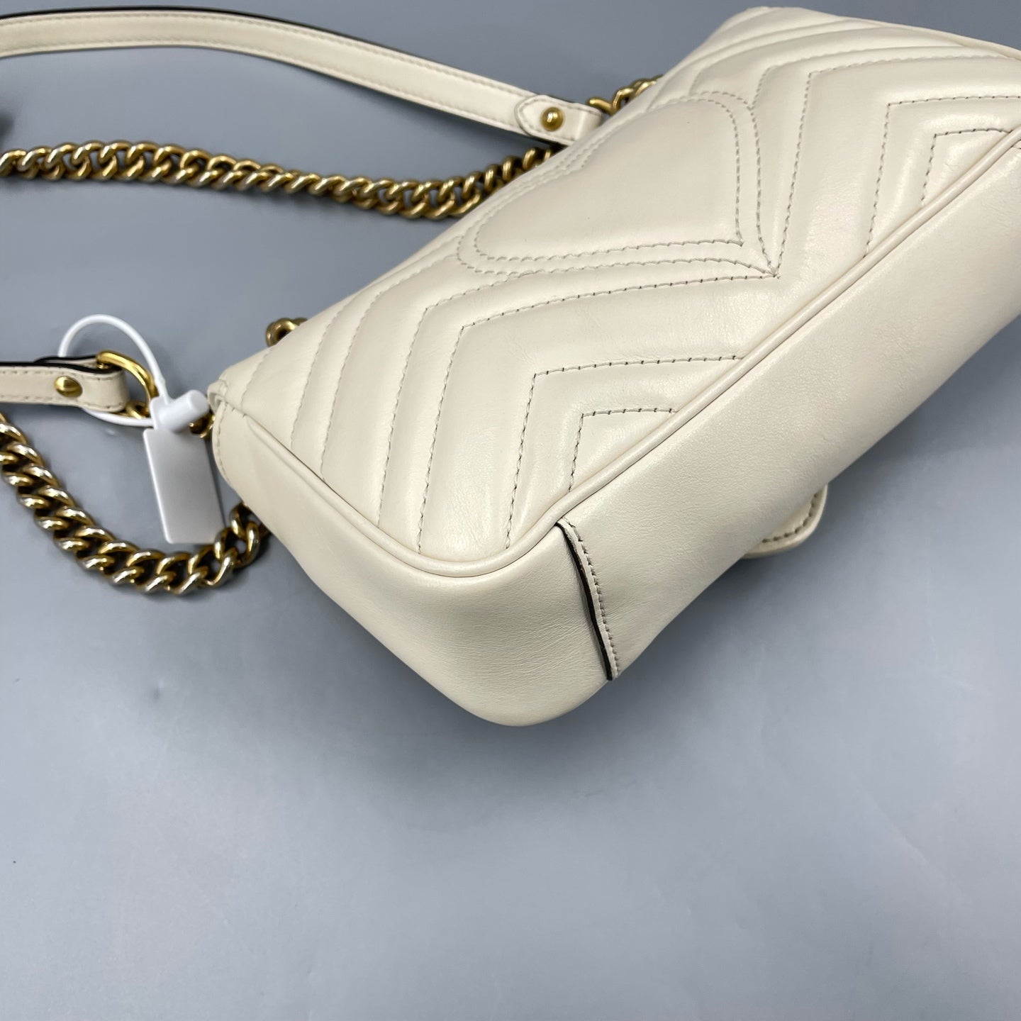 Gucci - GG Marmont Matelasse Mini Bag - Calfskin leather - White - (mini)