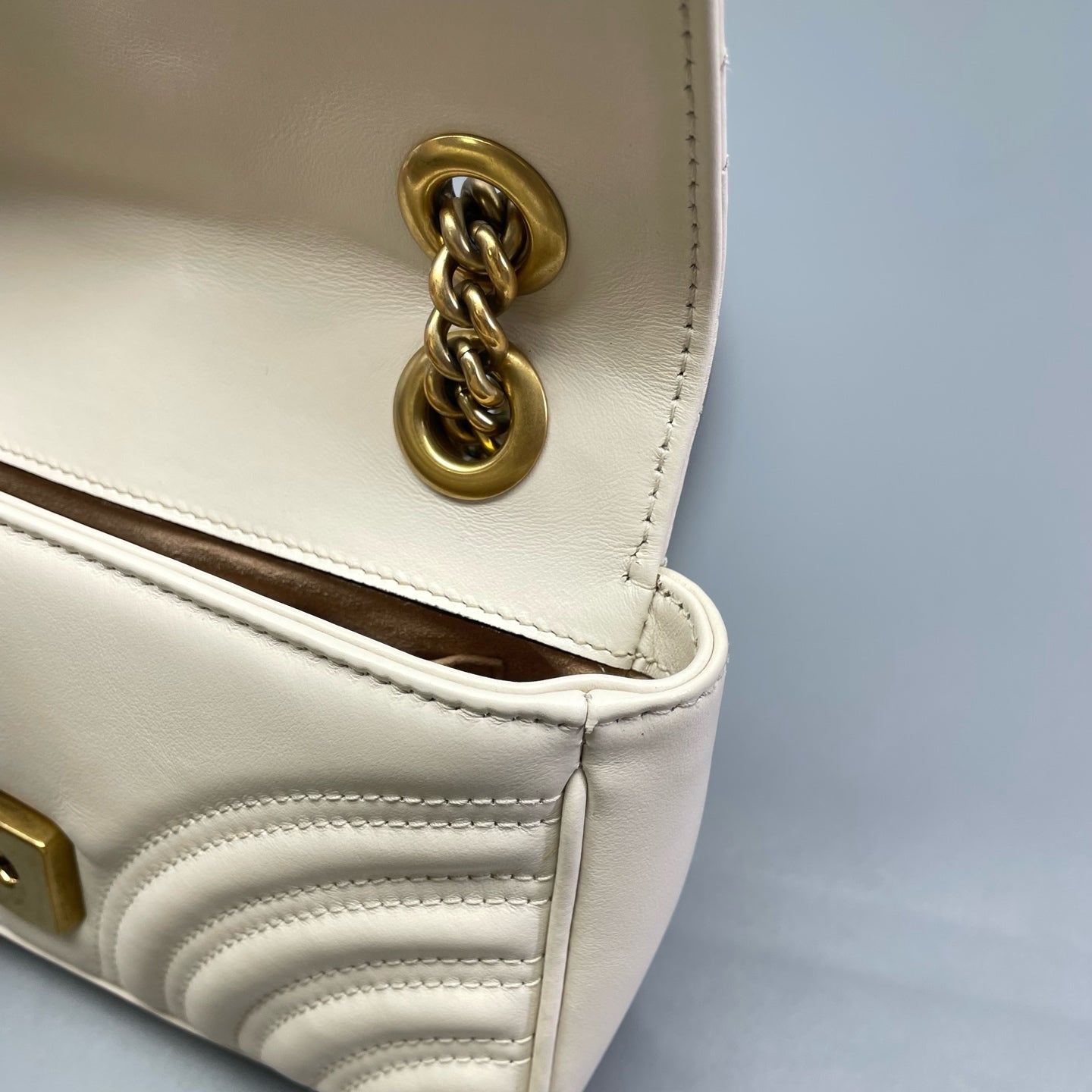 Gucci - Marmont Matelassé Mini Bag - Leather - White - (Mini)