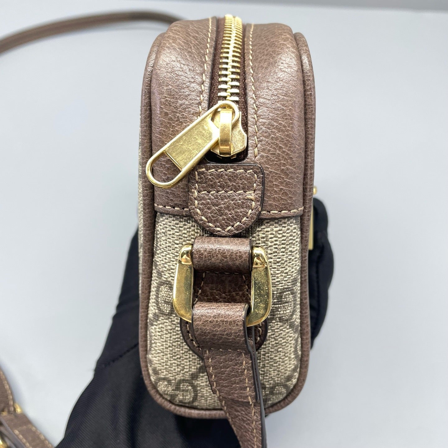 Gucci - Ophidia GG Supreme Camera Bag - GG Supreme canvas with leather trim - Brown - (mini)