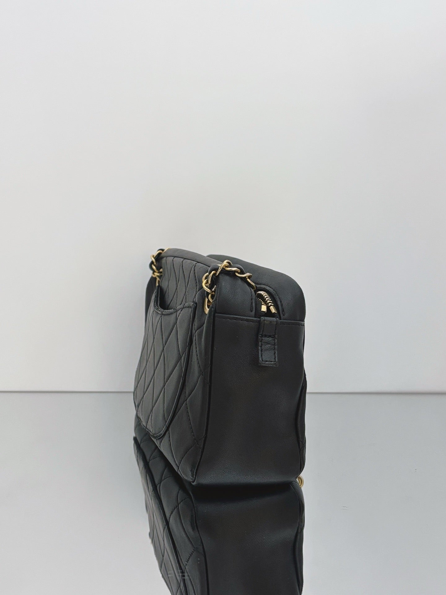 Chanel - Egypt Series Camera Bag - Lambskin leather - Black - (small)