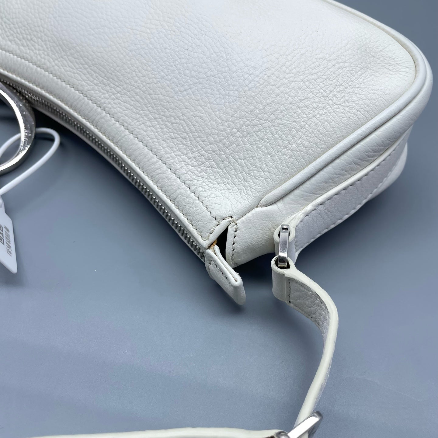 Dior - Vintage Large D-Charm Shoulder Bag - Leather - White - (mini)