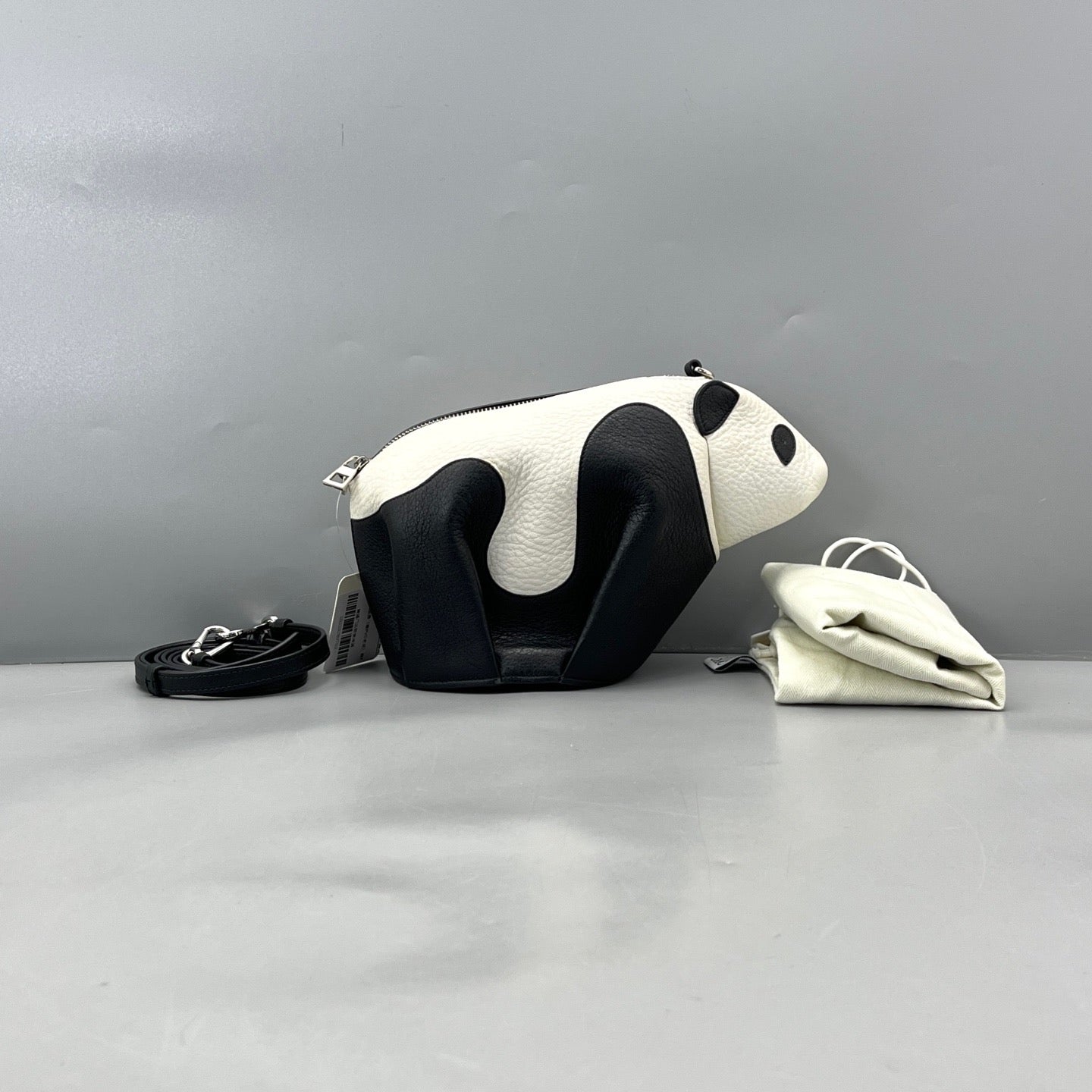 Loewe - Panda Crossbody Bag - Leather - Black and White - (Mini)