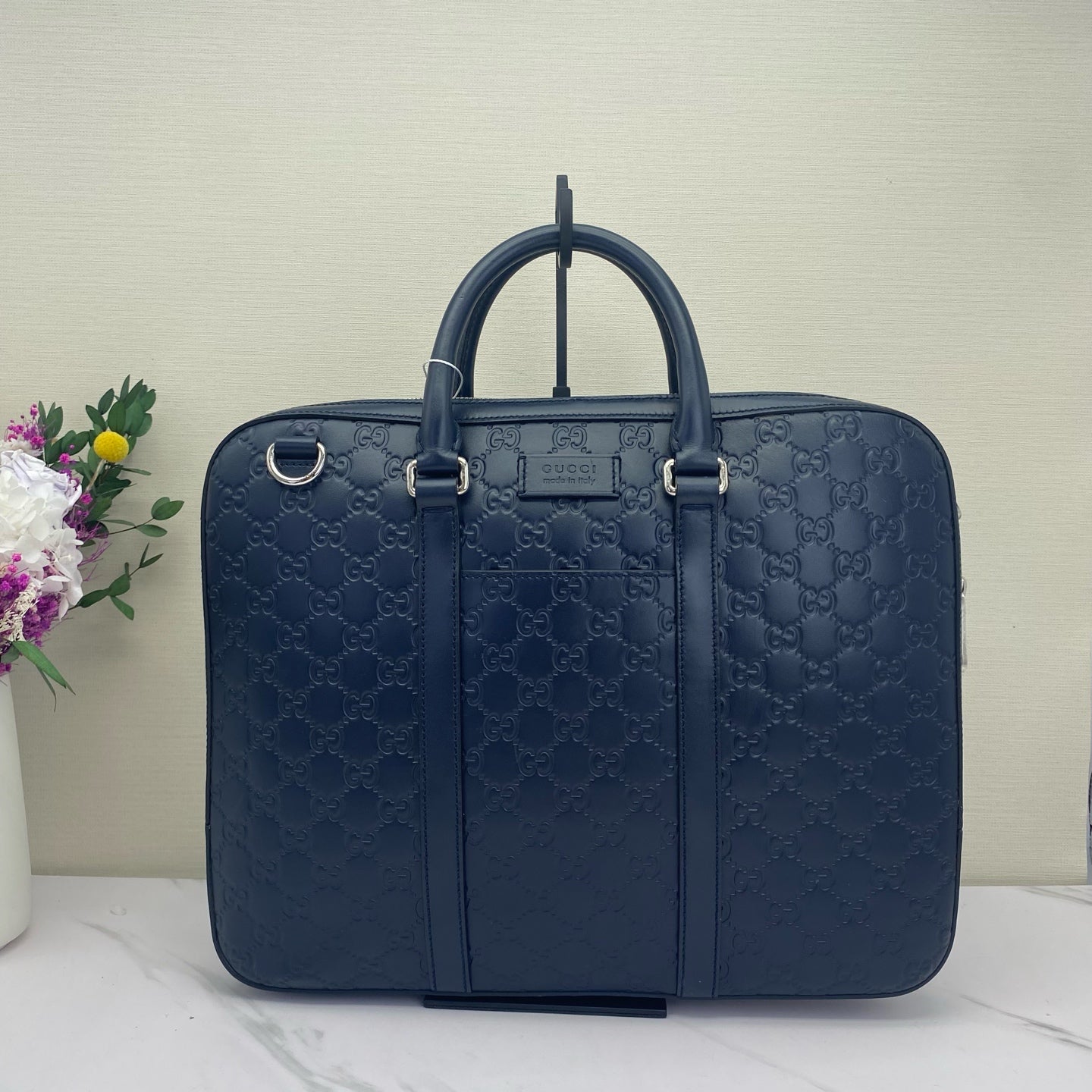 Gucci - Guccissima Document Case - Embossed Guccissima leather - Blue - (Medium)