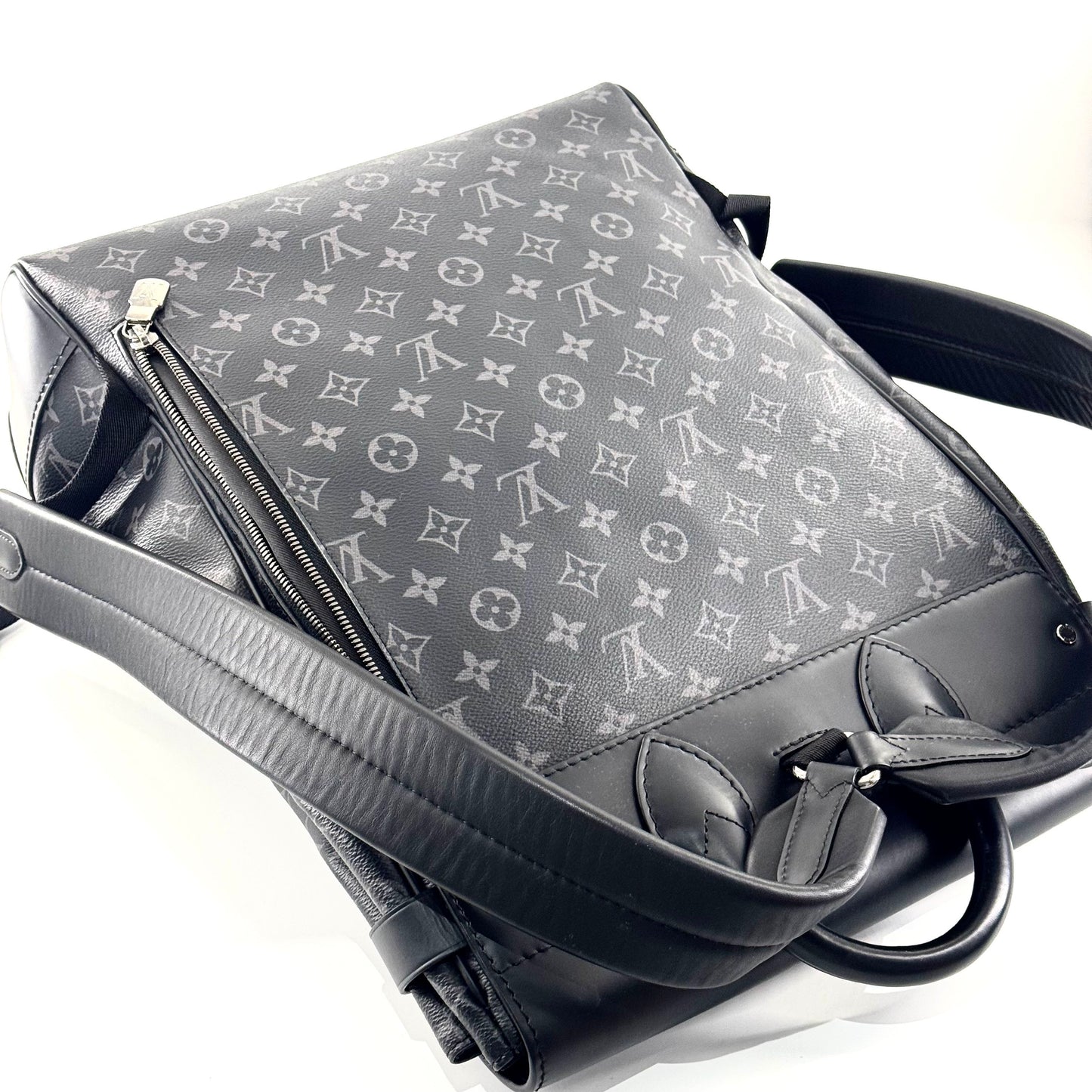 Louis Vuitton - Steamer Backpack - Monogram Eclipse coated canvas with cowhide leather trim - Black - (Large)