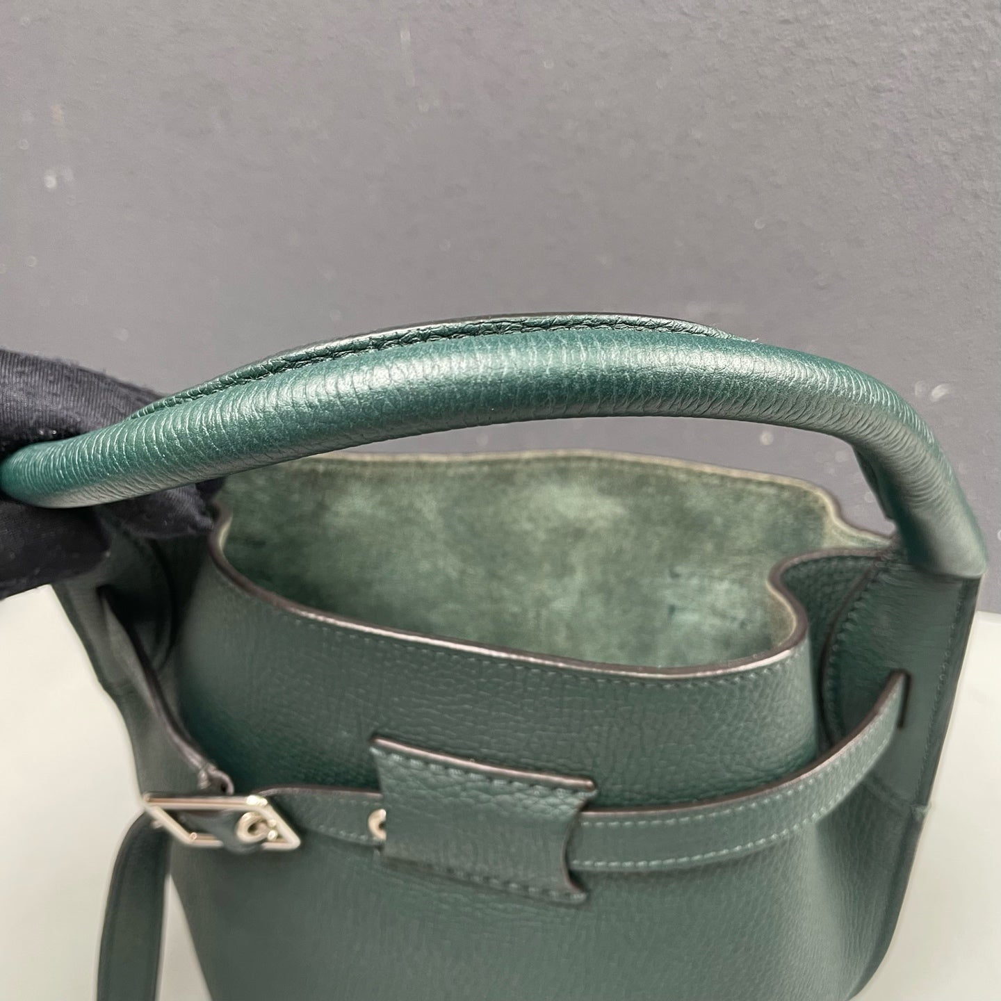 Celine - Big Bag Bucket Nano - Leather - Dark Green - (mini)