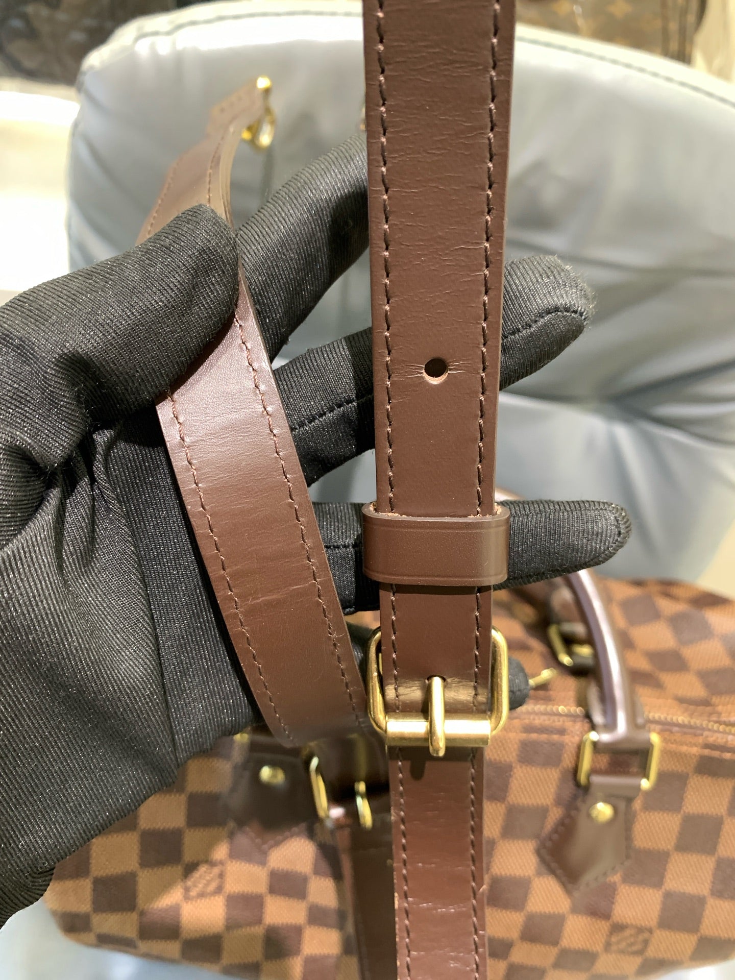 Louis Vuitton - Speedy 30 Bandouliere - Damier Ebene canvas and leather - Brown - (Medium)