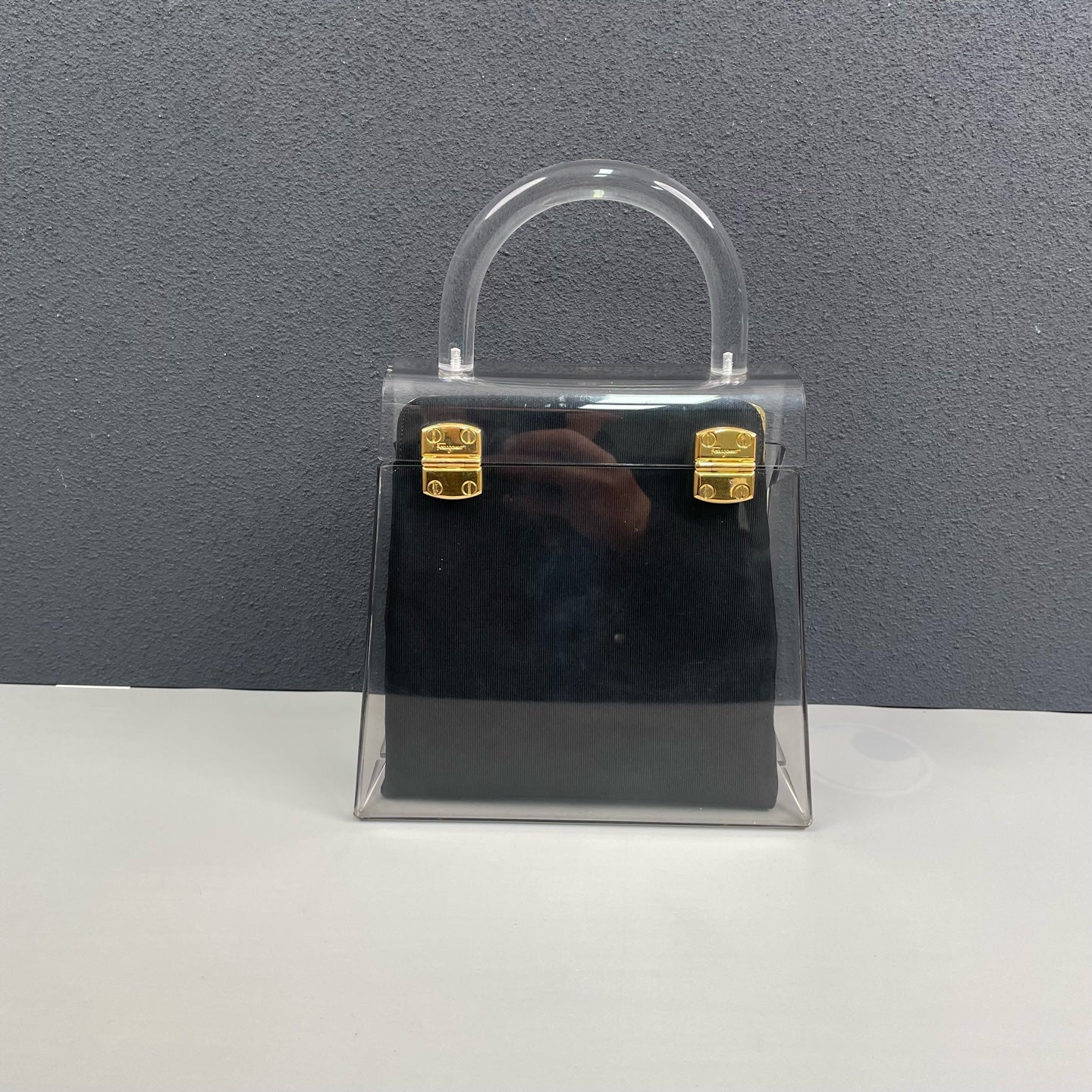 Ferragamo - Museum Series Handbag - Acrylic - Clear with Black interior - (mini)